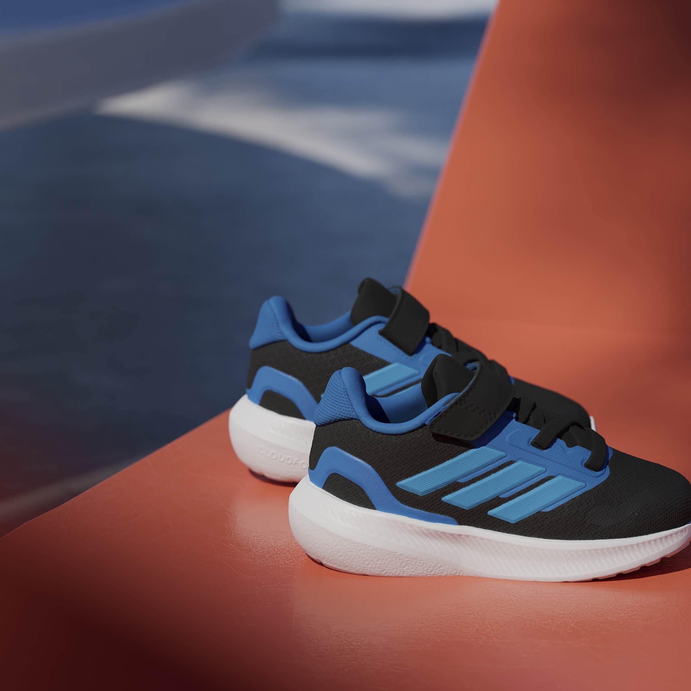 Black/Blue - adidas - Runfalcon 5 Shoes Infants - 16