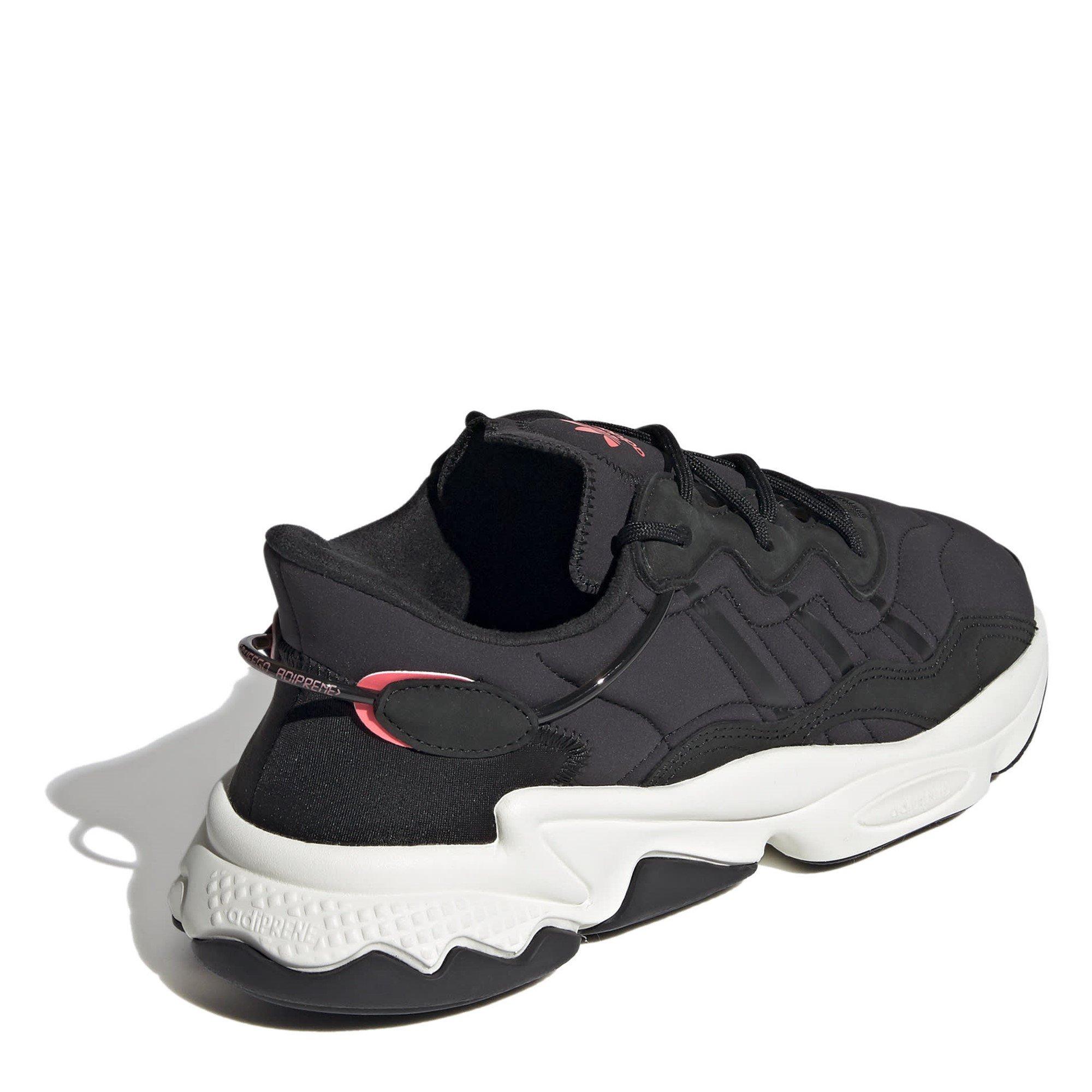 Cblk/Cblk/Spnk - adidas Originals - Kids' Ozweego Casual Low-Top Trainers - 4