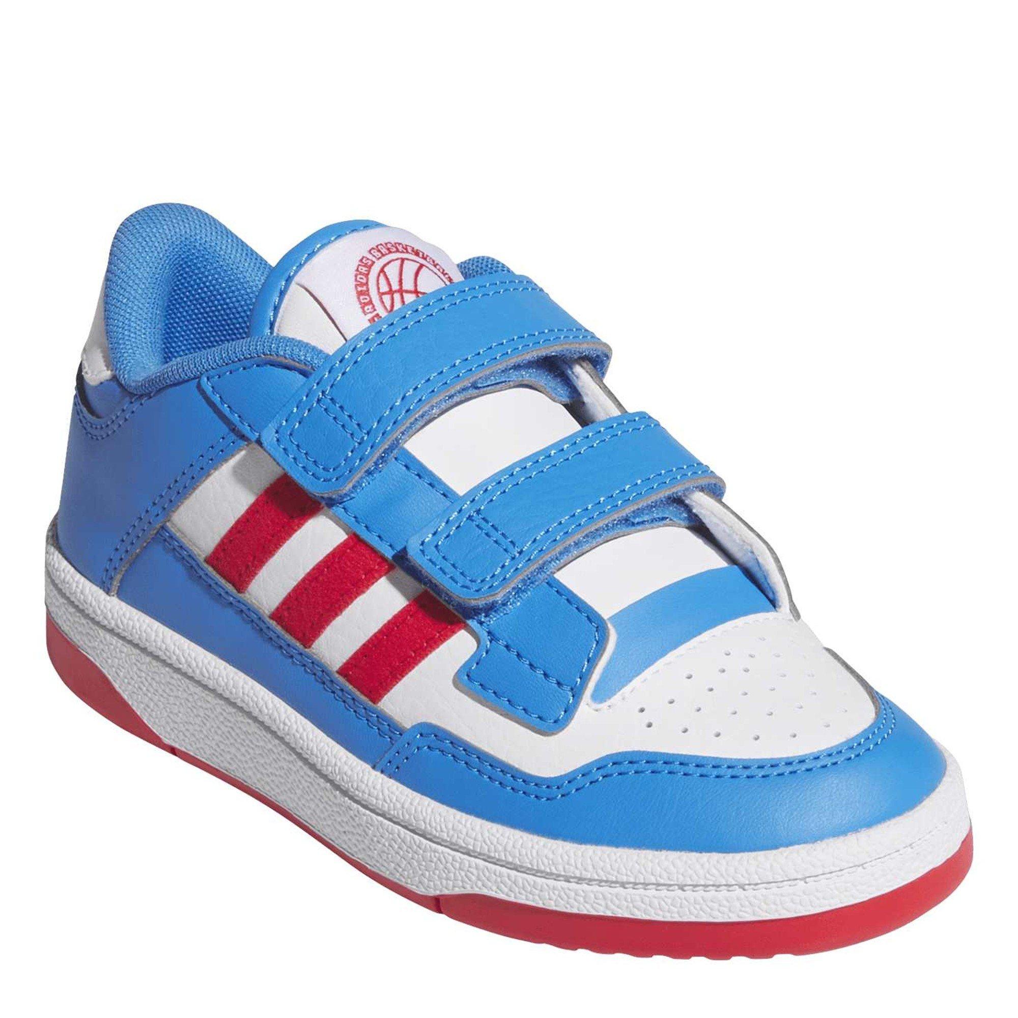 Lucid Ray Blue - adidas - Kids' Rapid Court Low-Top Trainers - 3