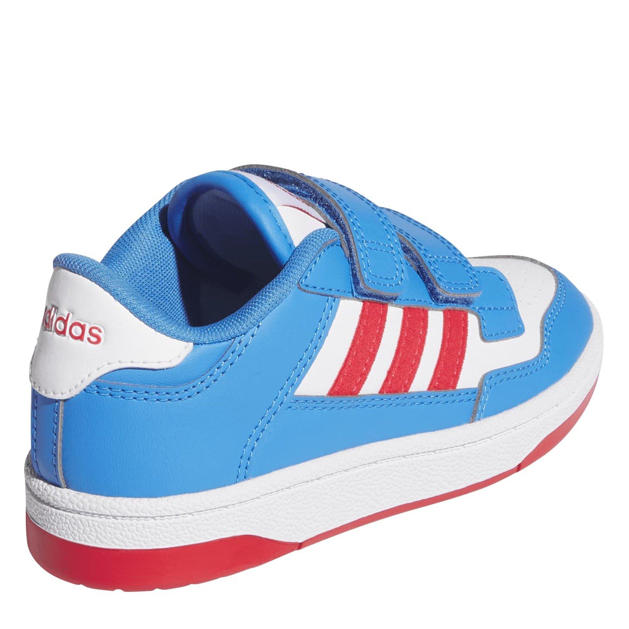 Lucid Ray Blue - adidas - Kids' Rapid Court Low-Top Trainers - 4