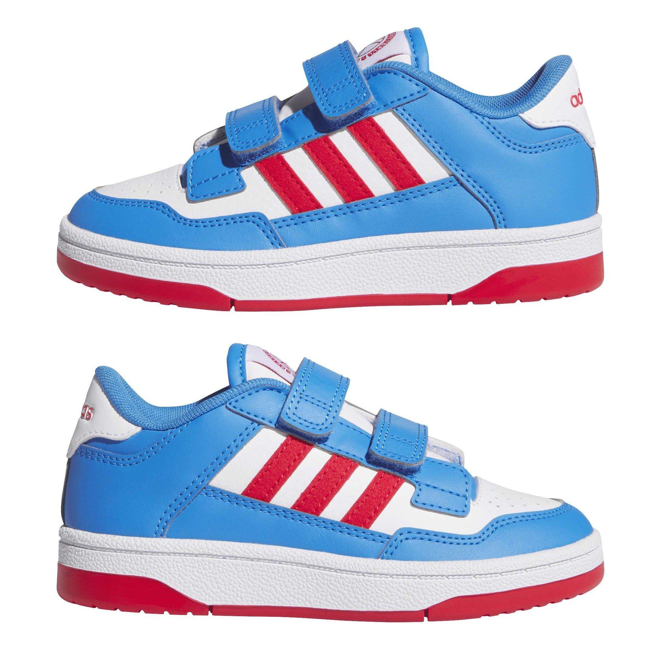 Lucid Ray Blue - adidas - Kids' Rapid Court Low-Top Trainers - 9