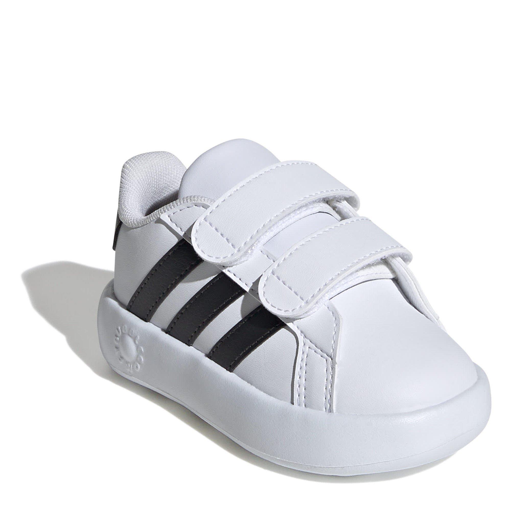 White/Black - adidas - Grand Court Shoes Infants - 3