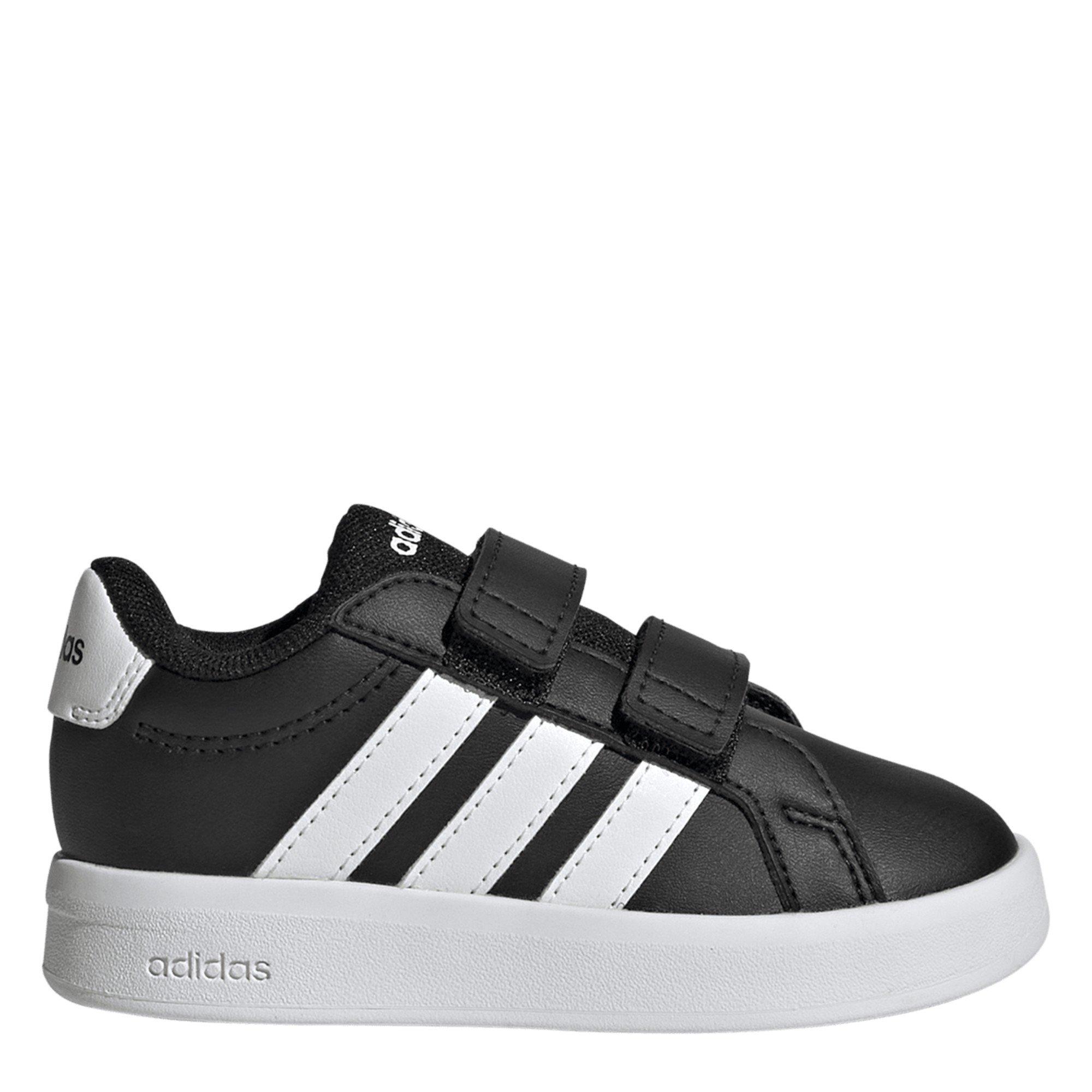 Adidas  Grand Court Shoes Infants - Black/White - C9 (26.5)