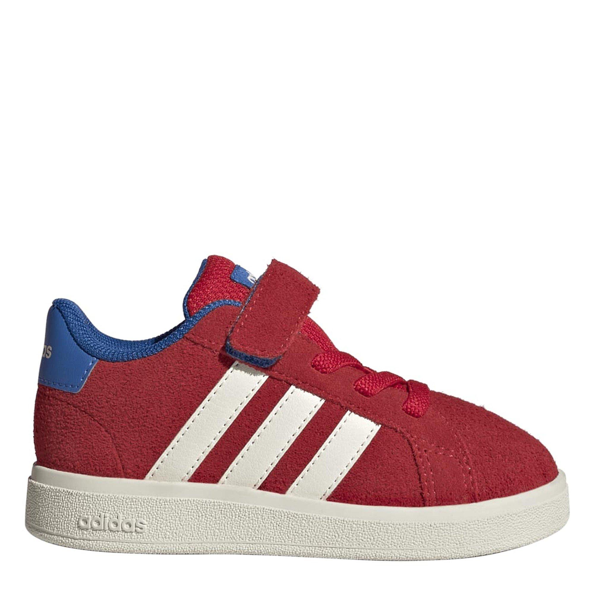 Adidas  Infant Grand Court 0 - Pure Ruby/Core - C8.5 (26)