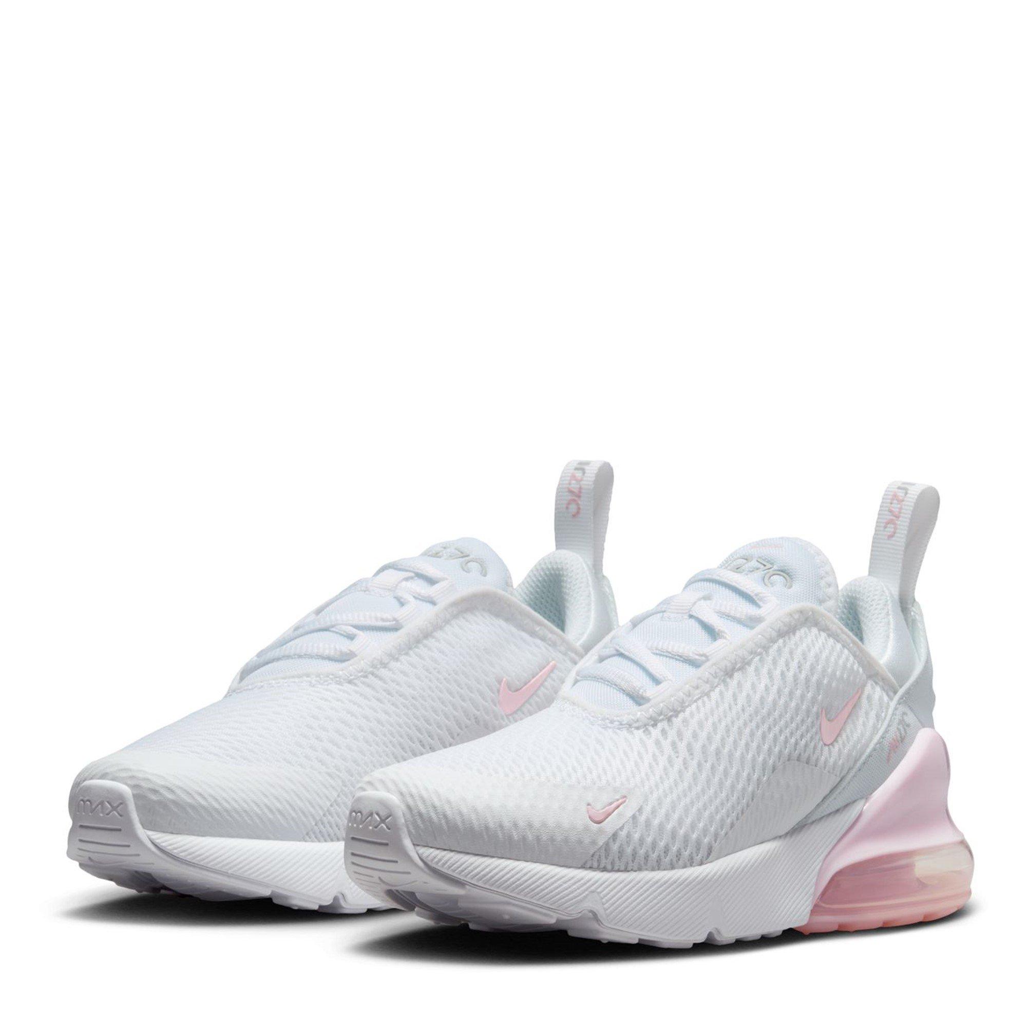 Wht/Pink/Grey - Nike - Air Max 270 Little Kids' Shoe - 3