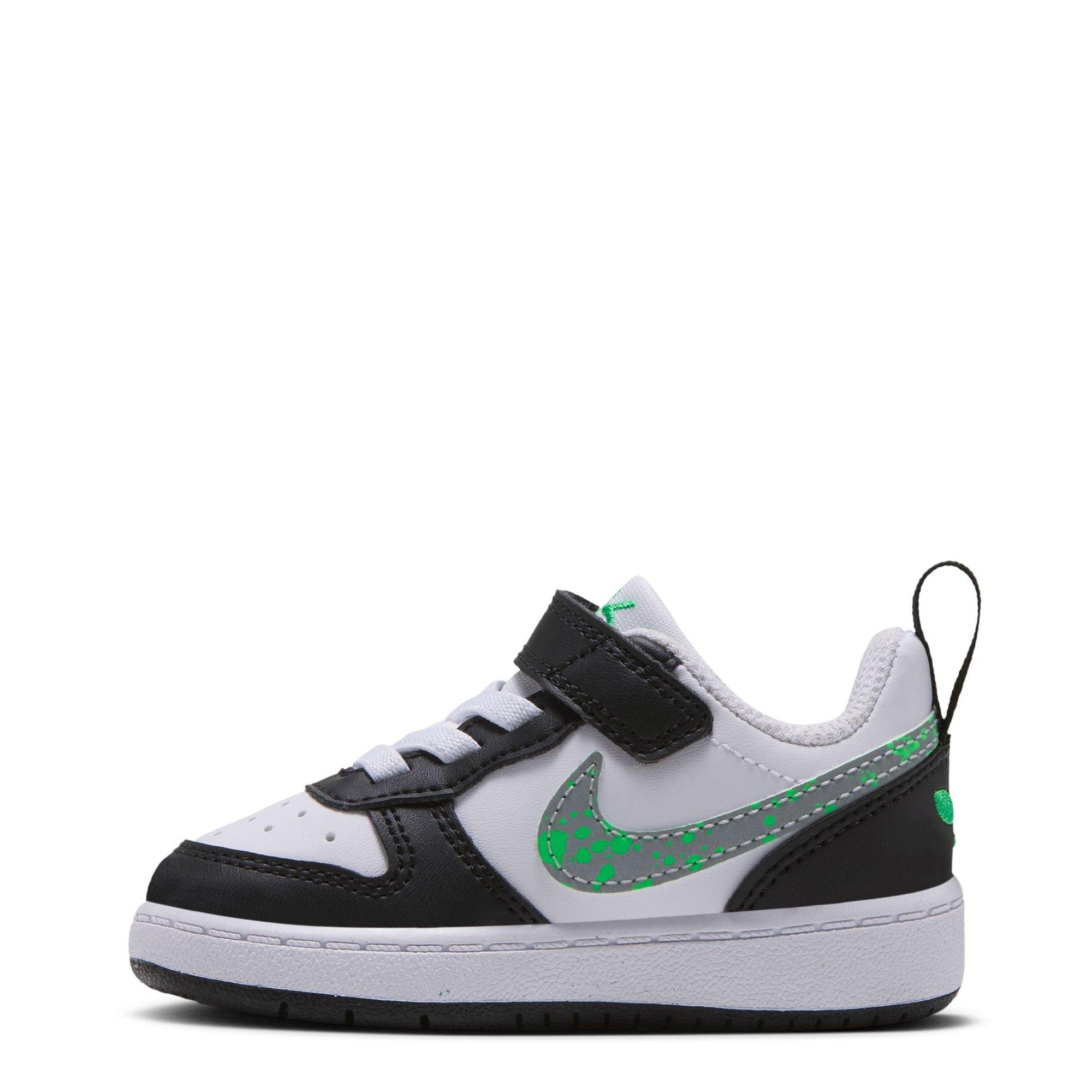 White/Sil/Green - Nike - Court Borough Low Infant Shoes - 2