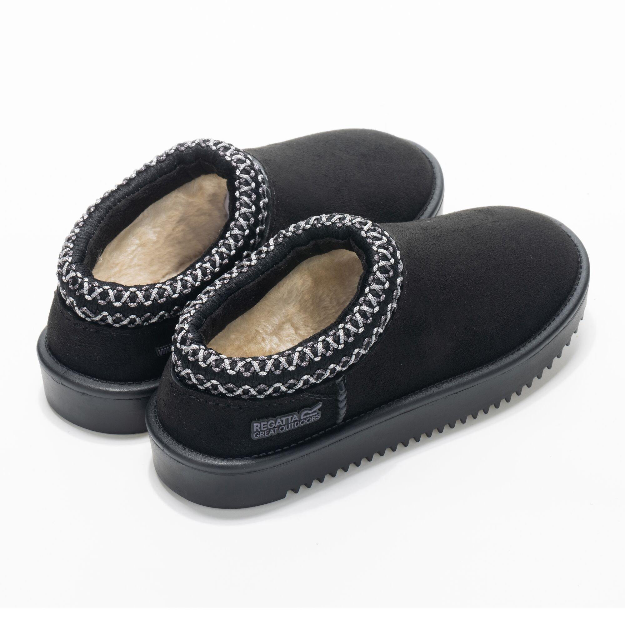 Black - Regatta - Kids Risley Mule Waterproof Lifestyle Shoes - 2