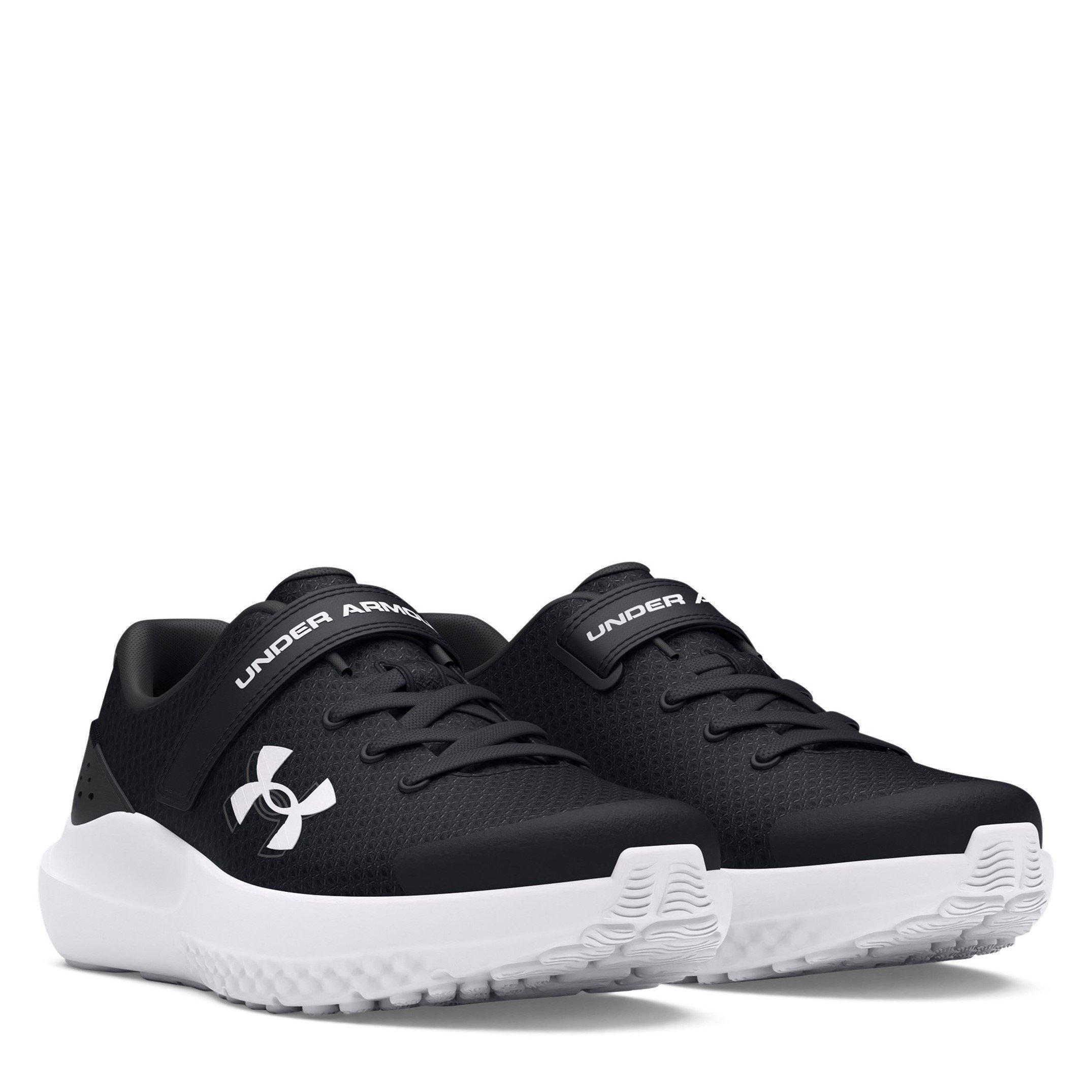 Zwart/Wit - Under Armour - Surge 4 AC Running Shoes Unisex Childrens - 5