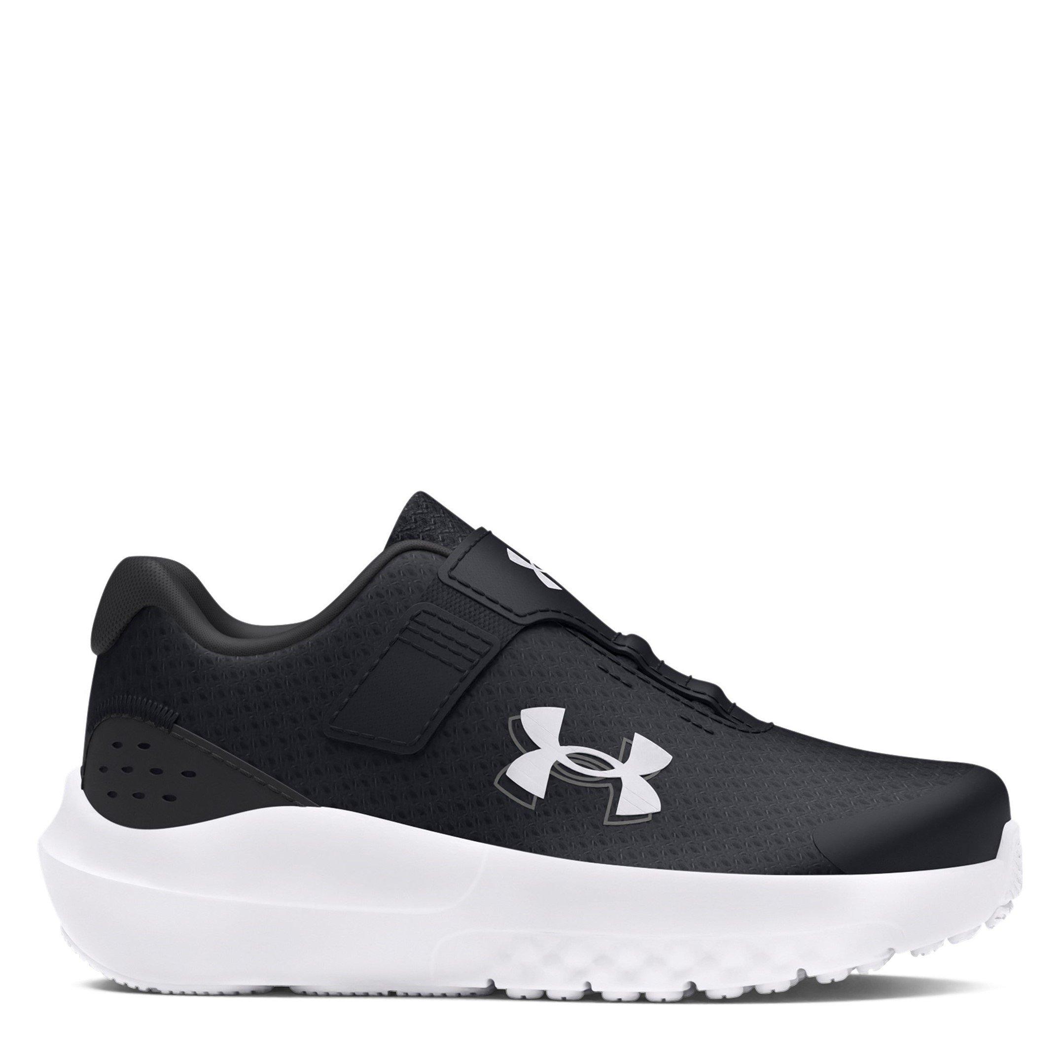Under Armour  Surge 4 Ac Running Shoes  Infants - Black/White - C5.5(22.5)