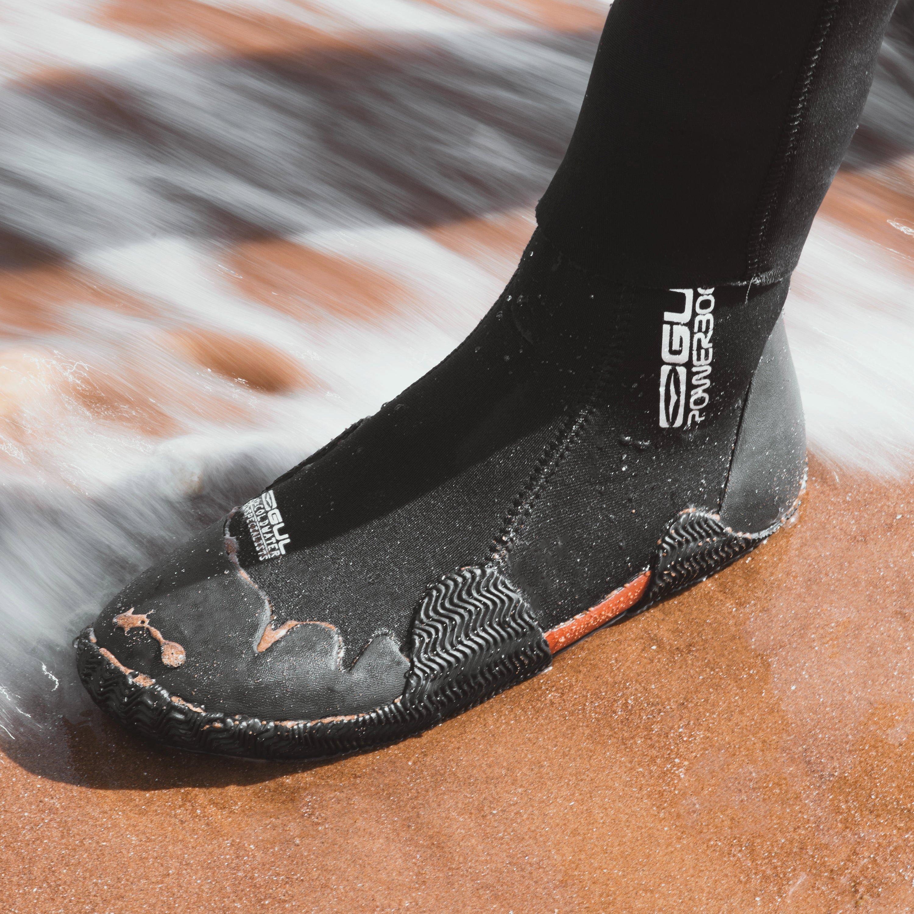 Black - Gul - 5MM POWERBOOT EASY-ZIP WETSUIT BOOT - 7