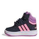 Legink/Beam - adidas - Hoops Mid Lifestyle Basketball Strap Shoes Childrens - 2