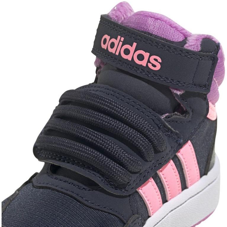Legink/Beam - adidas - Hoops Mid Lifestyle Basketball Strap Shoes Childrens - 8