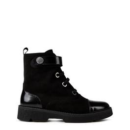 Emporio Armani Leather & Suede Boots Childrens
