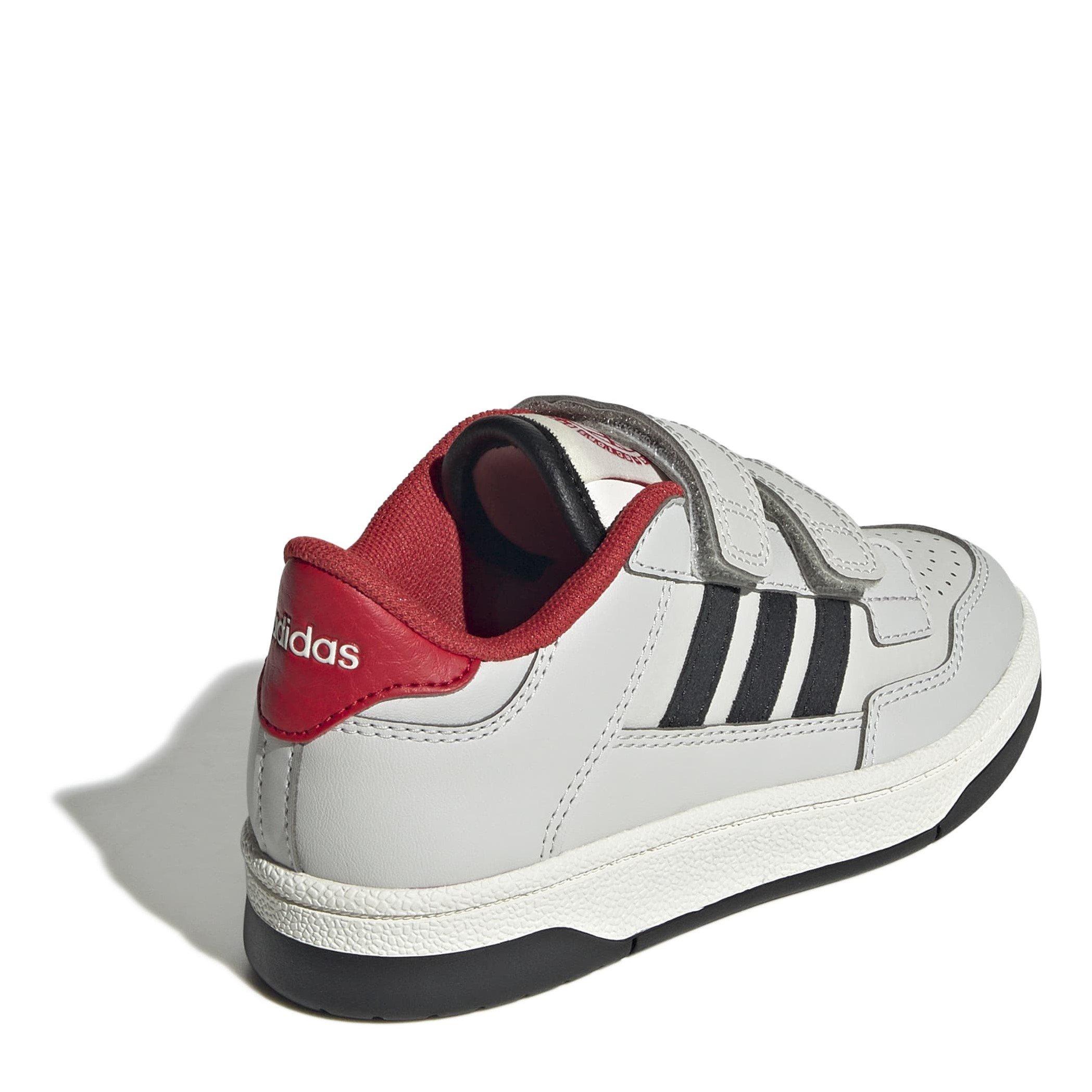 Sivo/Crno/Crveno - adidas - Rapid Court Shoes Childrens - 4