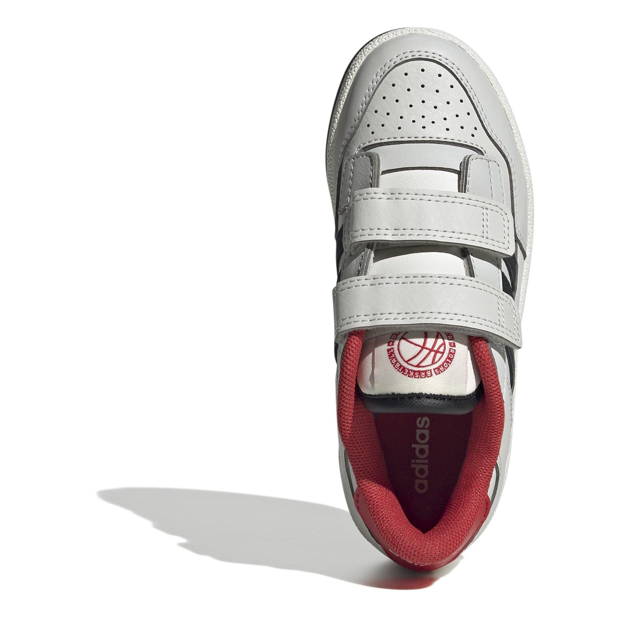 Sivo/Crno/Crveno - adidas - Rapid Court Shoes Childrens - 5