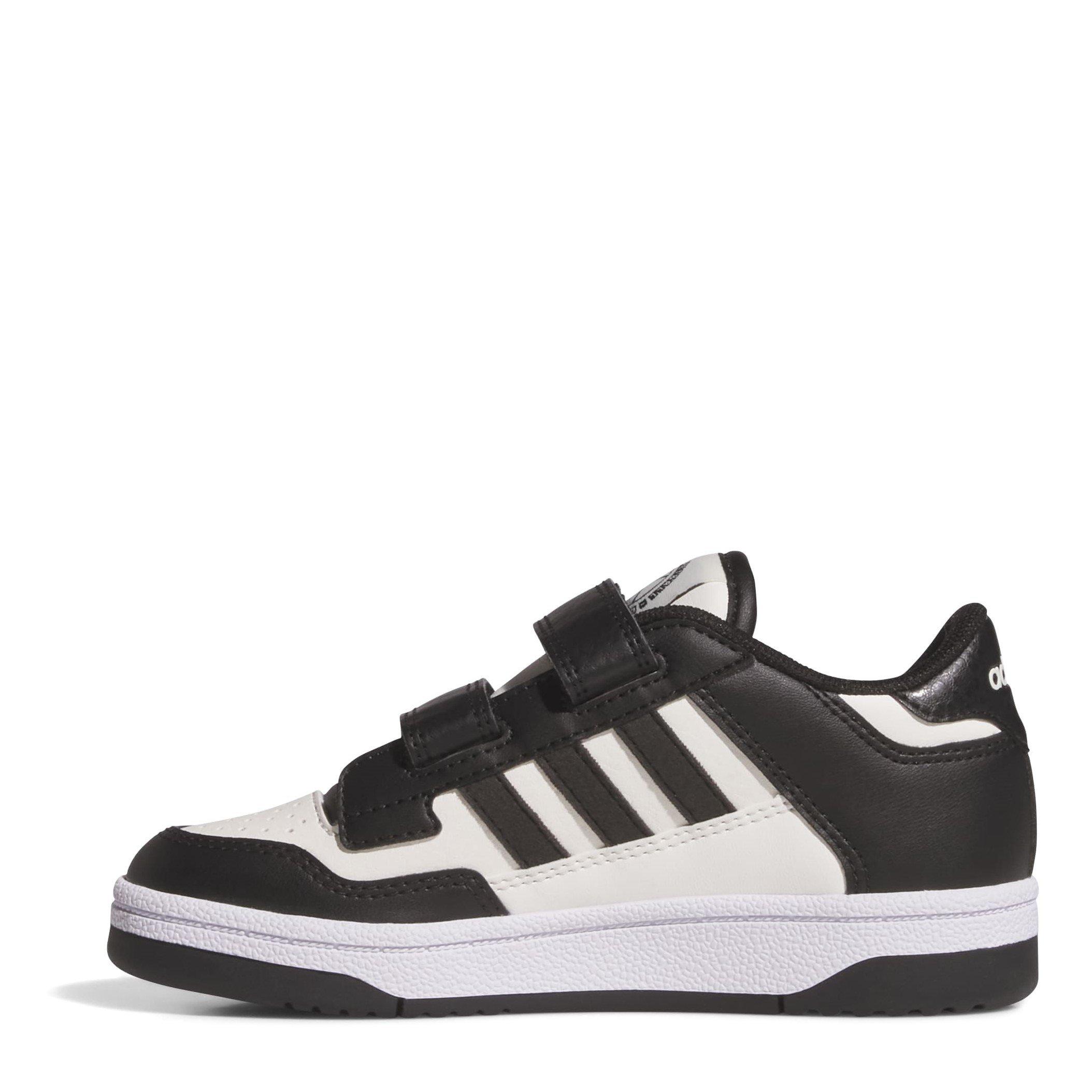 White/Black - adidas - Rapid Court Shoes Childrens - 2