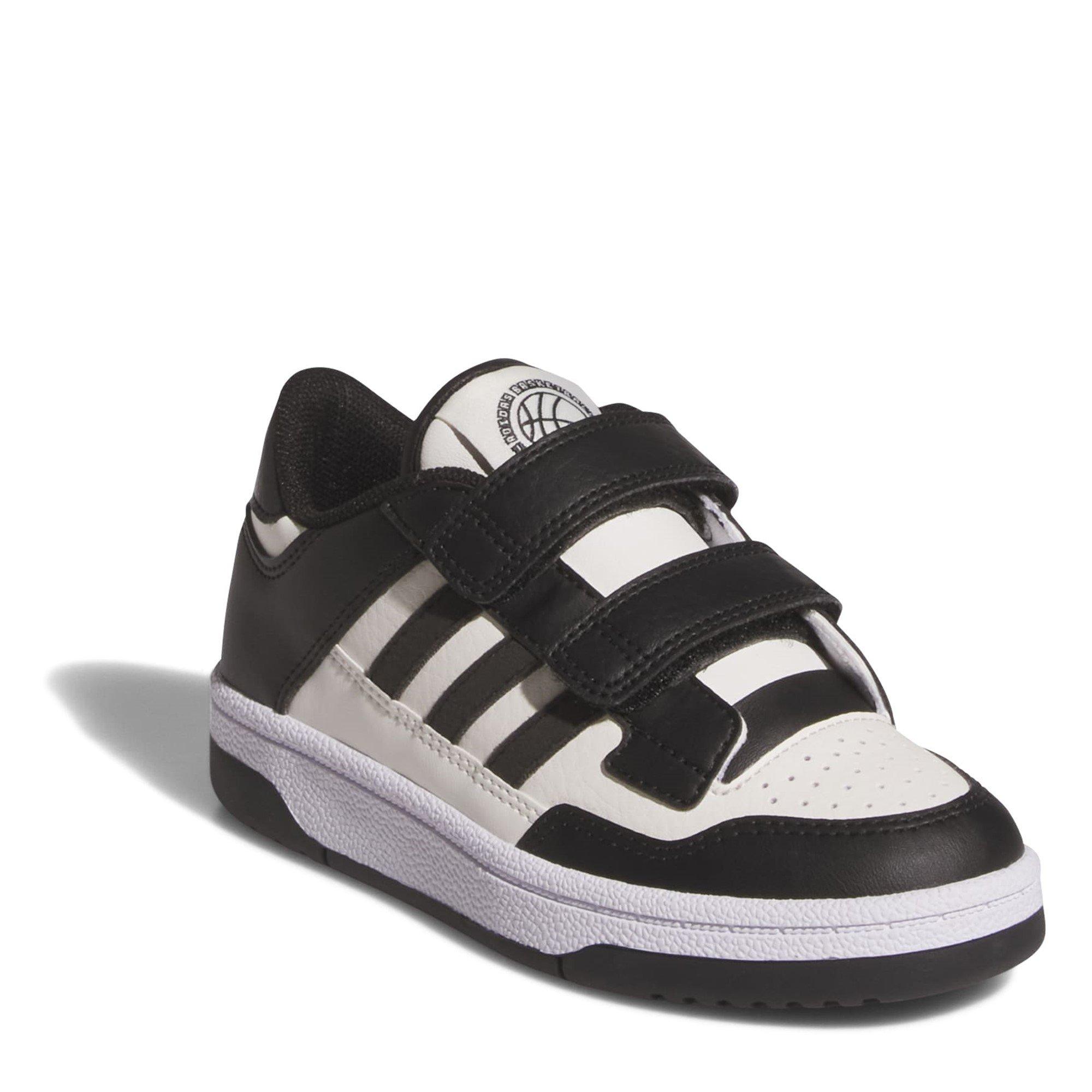 White/Black - adidas - Rapid Court Shoes Childrens - 3