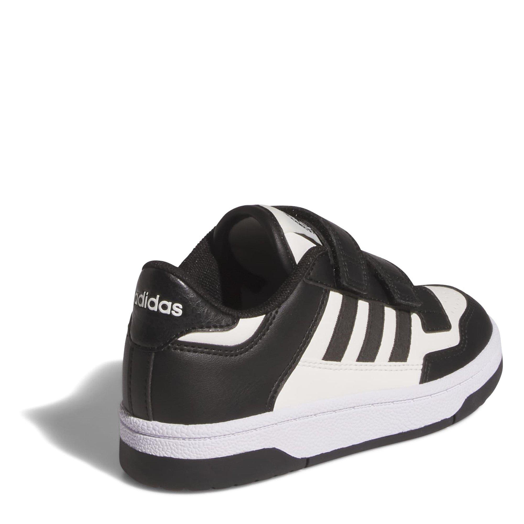 White/Black - adidas - Rapid Court Shoes Childrens - 4
