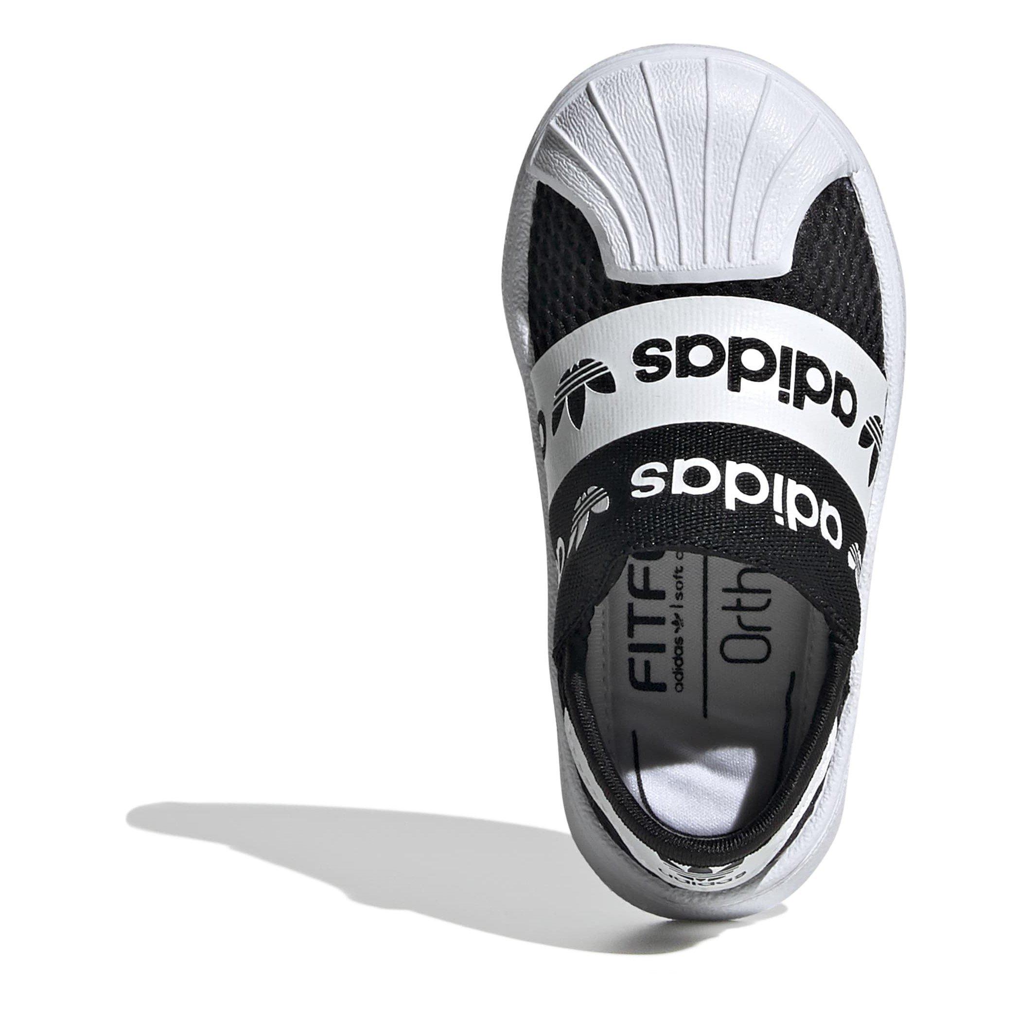 Wht/Blk - adidas Originals - Kids' SMR 360 Slip On EVA Casual Low-Top Trainers - 5