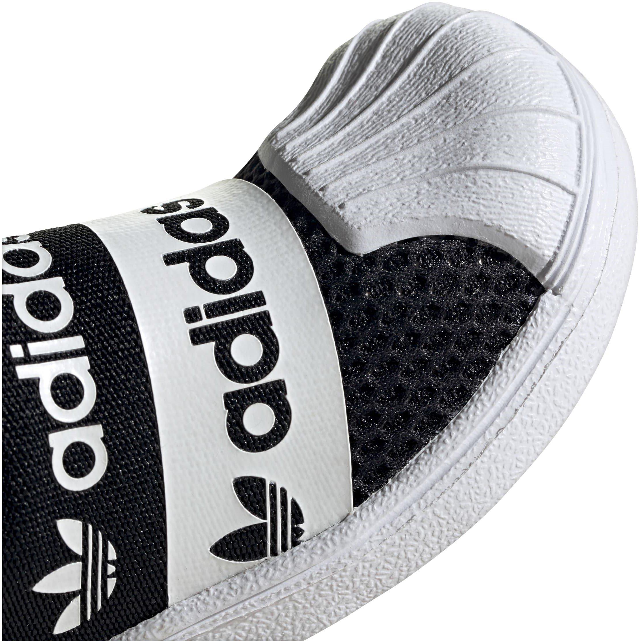Wht/Blk - adidas Originals - Kids' SMR 360 Slip On EVA Casual Low-Top Trainers - 9