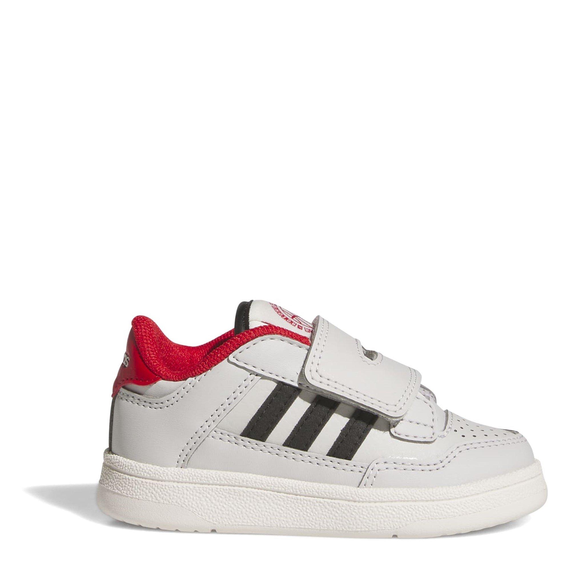 Adidas  Rapid Court Low Trainers Infants - Grey/Blk/Red - C5 (21)