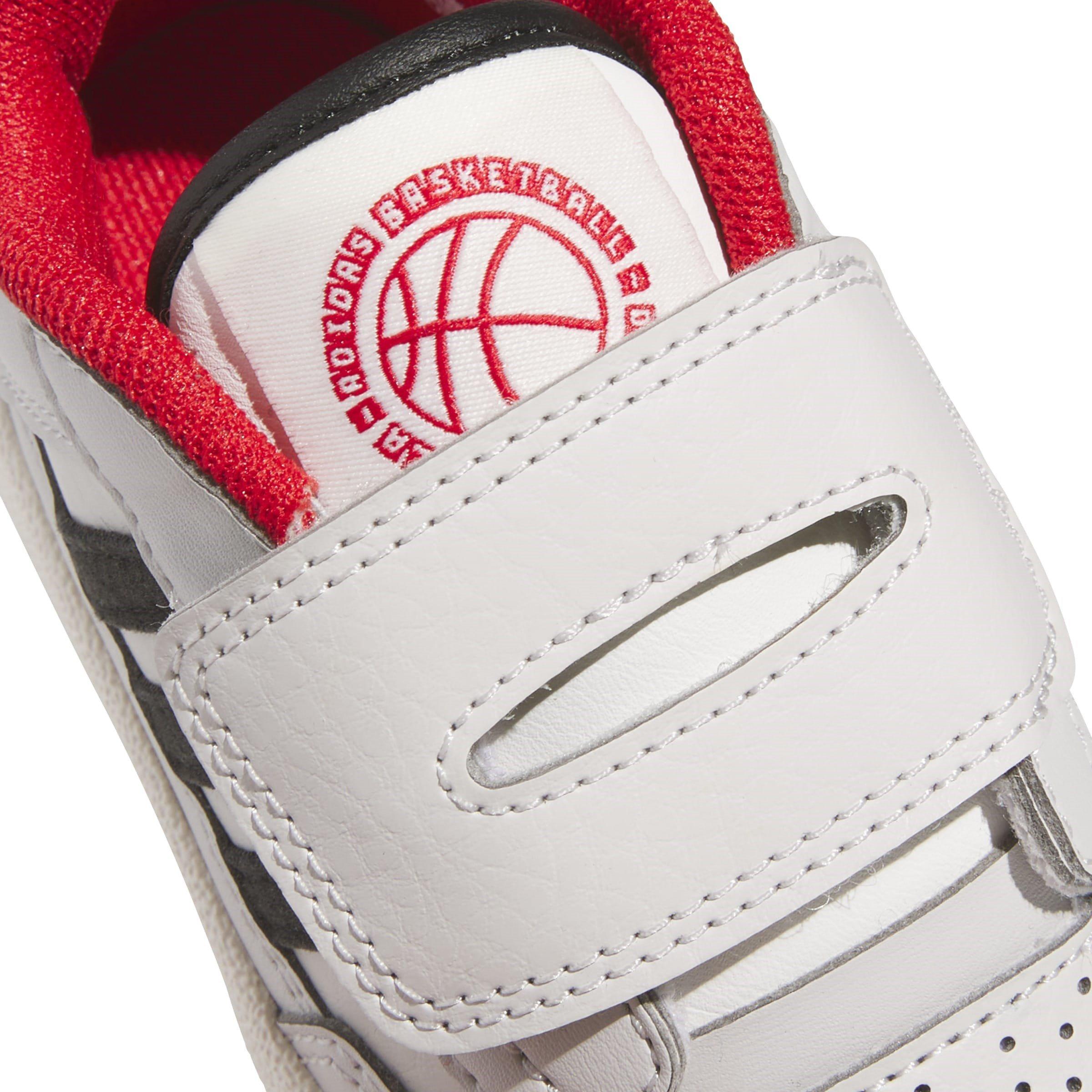 Grey/Blk/Red - adidas - Rapid Court Low Trainers Infants - 7