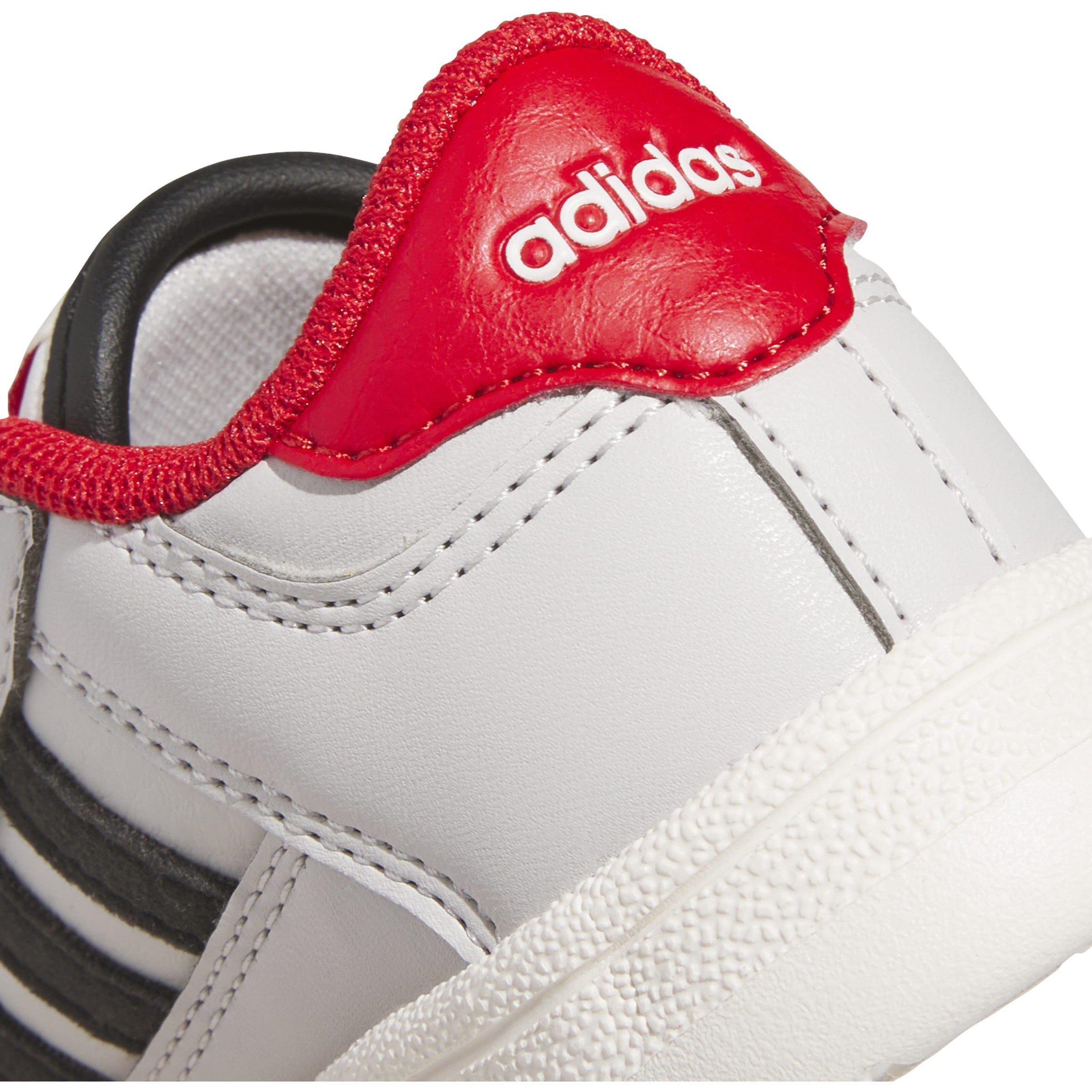 Grey/Blk/Red - adidas - Rapid Court Low Trainers Infants - 8