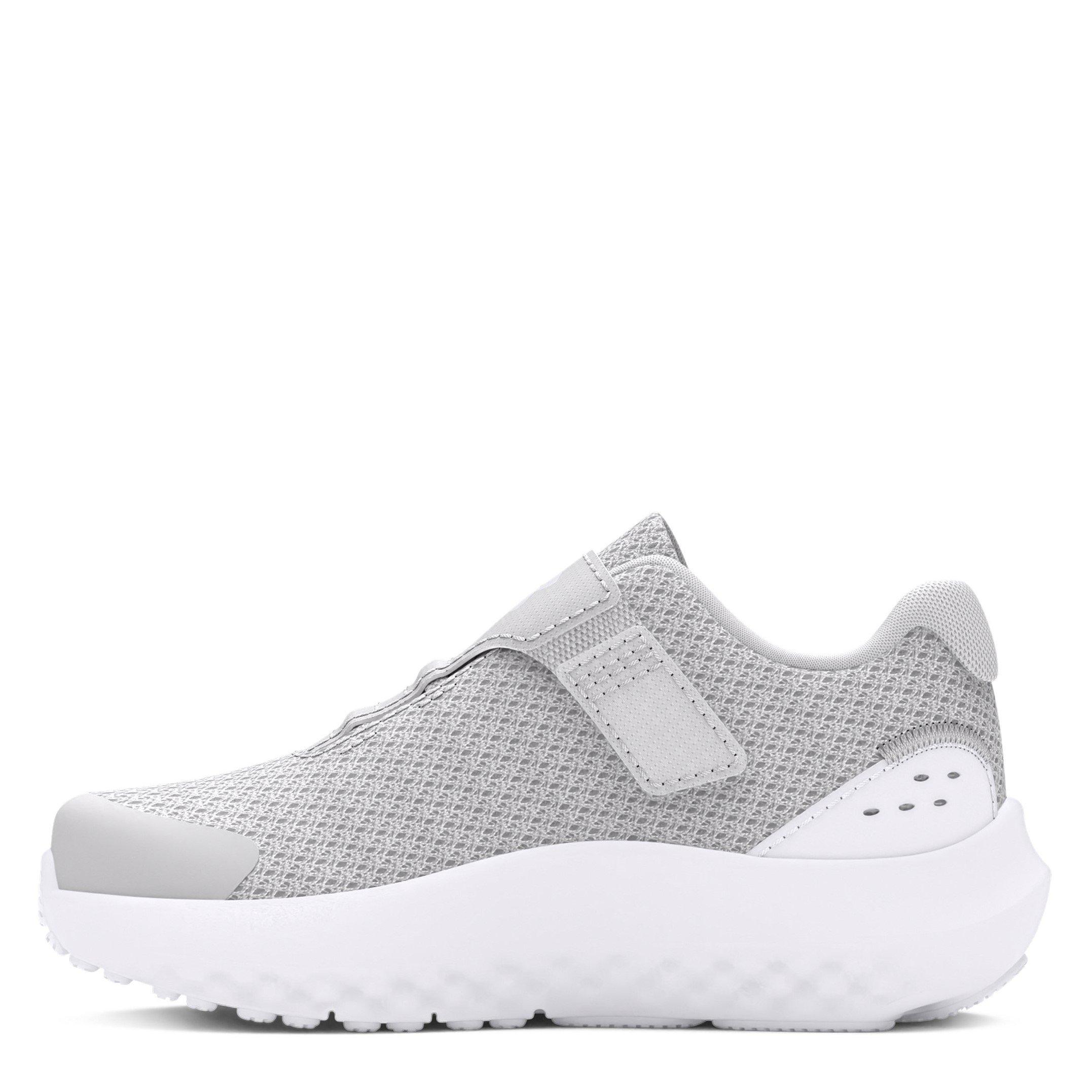 Grijs/Wit/Iride - Under Armour - Surge 4 AC Running Shoes Infant Girls - 2