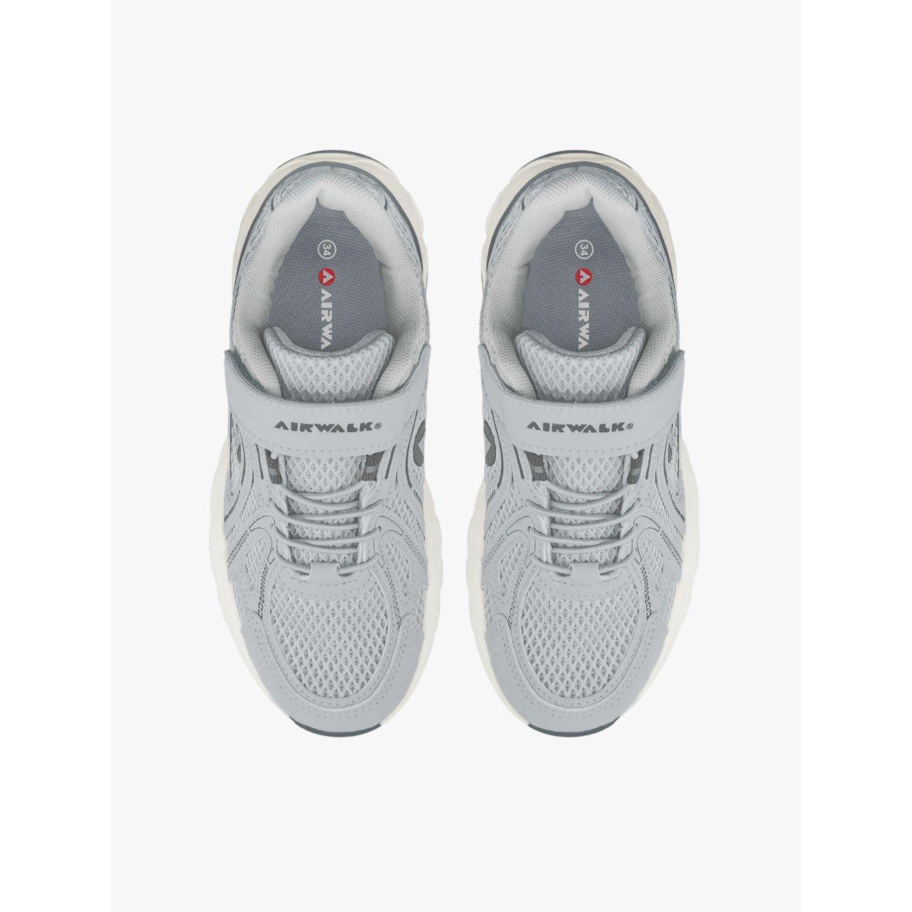 GREY - Airwalk - Unisex Kids' Granite Jr Low-Top Trainers - 4