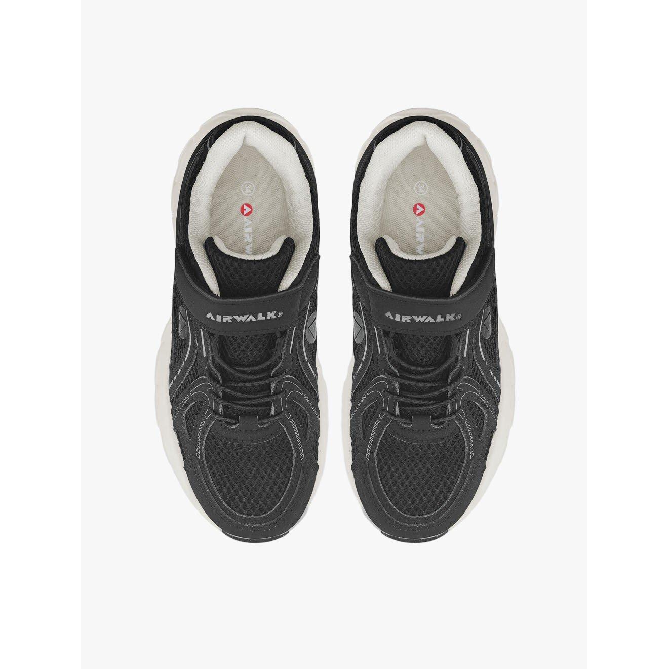 BLACK - Airwalk - Unisex Kids' Granite Jr Low-Top Trainers - 4