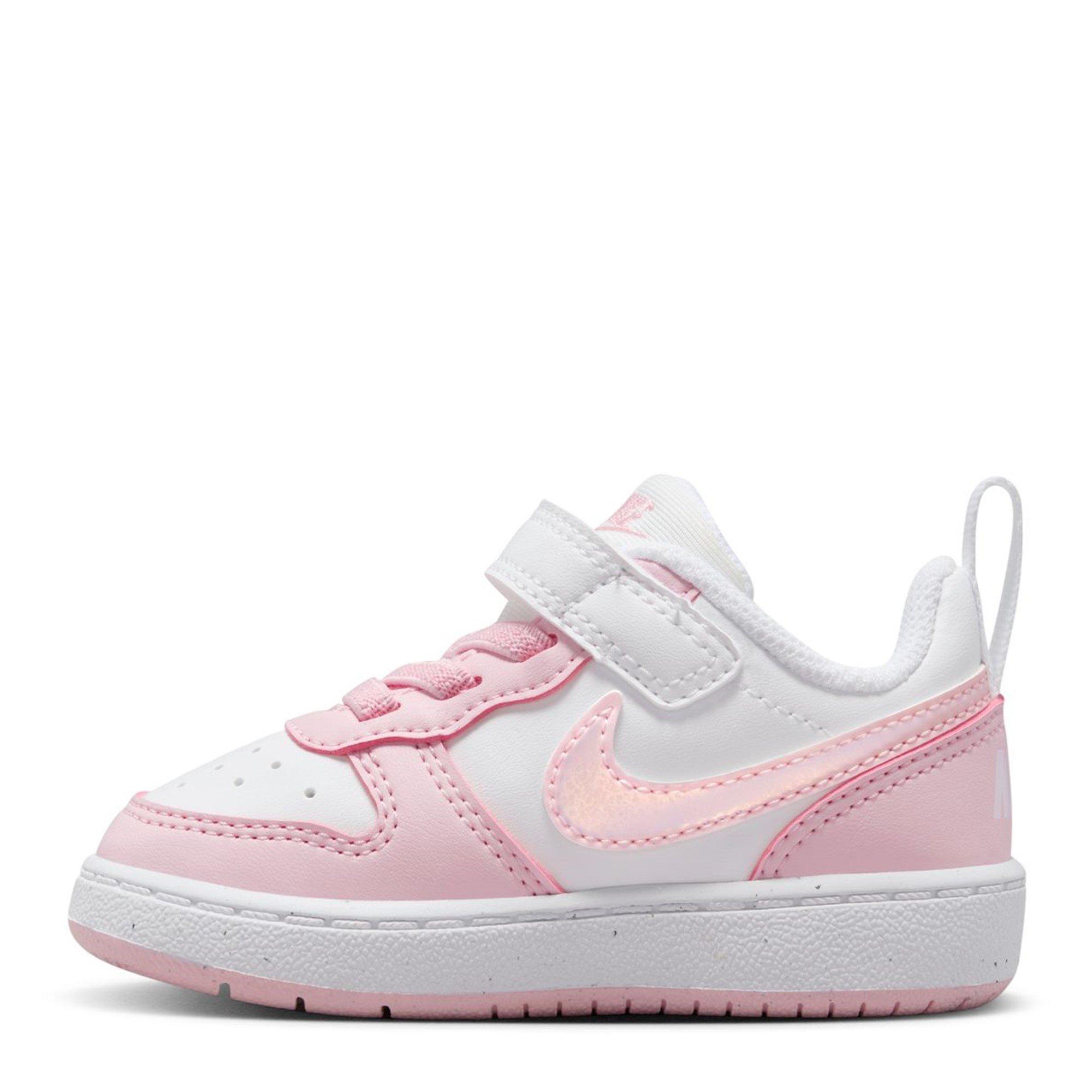 White/Pink Foam - Nike - Court Borough Low Recraft Infants Shoes - 2