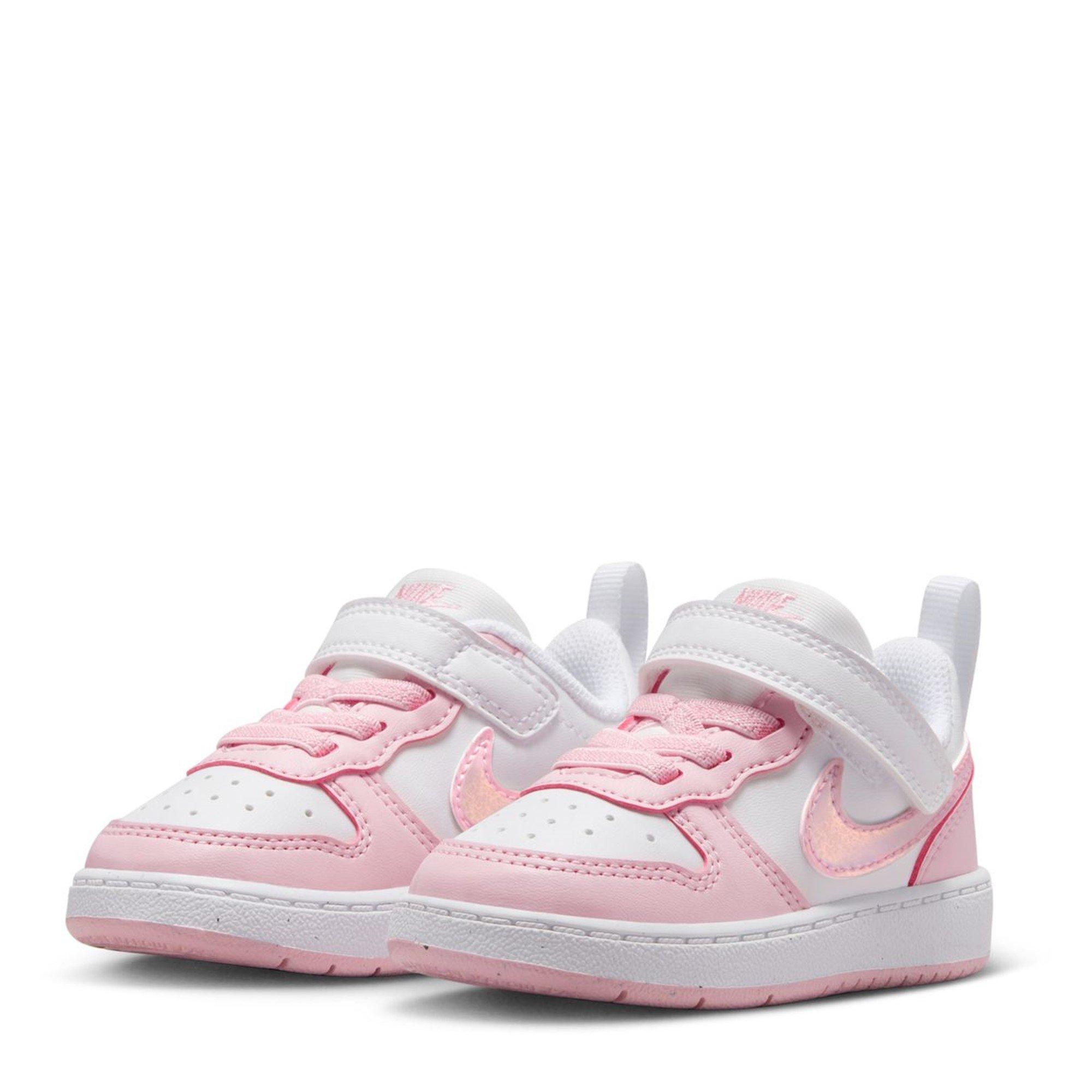 White/Pink Foam - Nike - Court Borough Low Recraft Infants Shoes - 3
