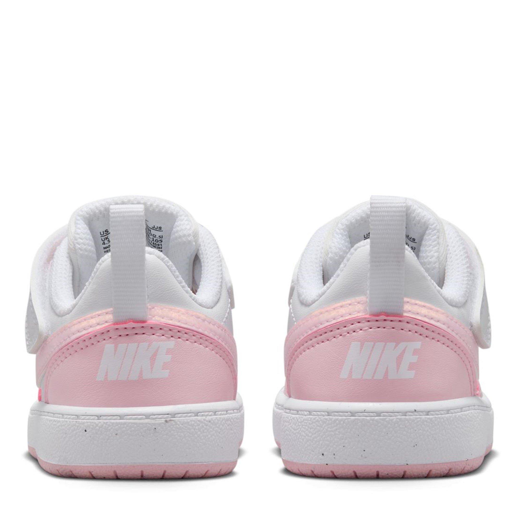 White/Pink Foam - Nike - Court Borough Low Recraft Infants Shoes - 4