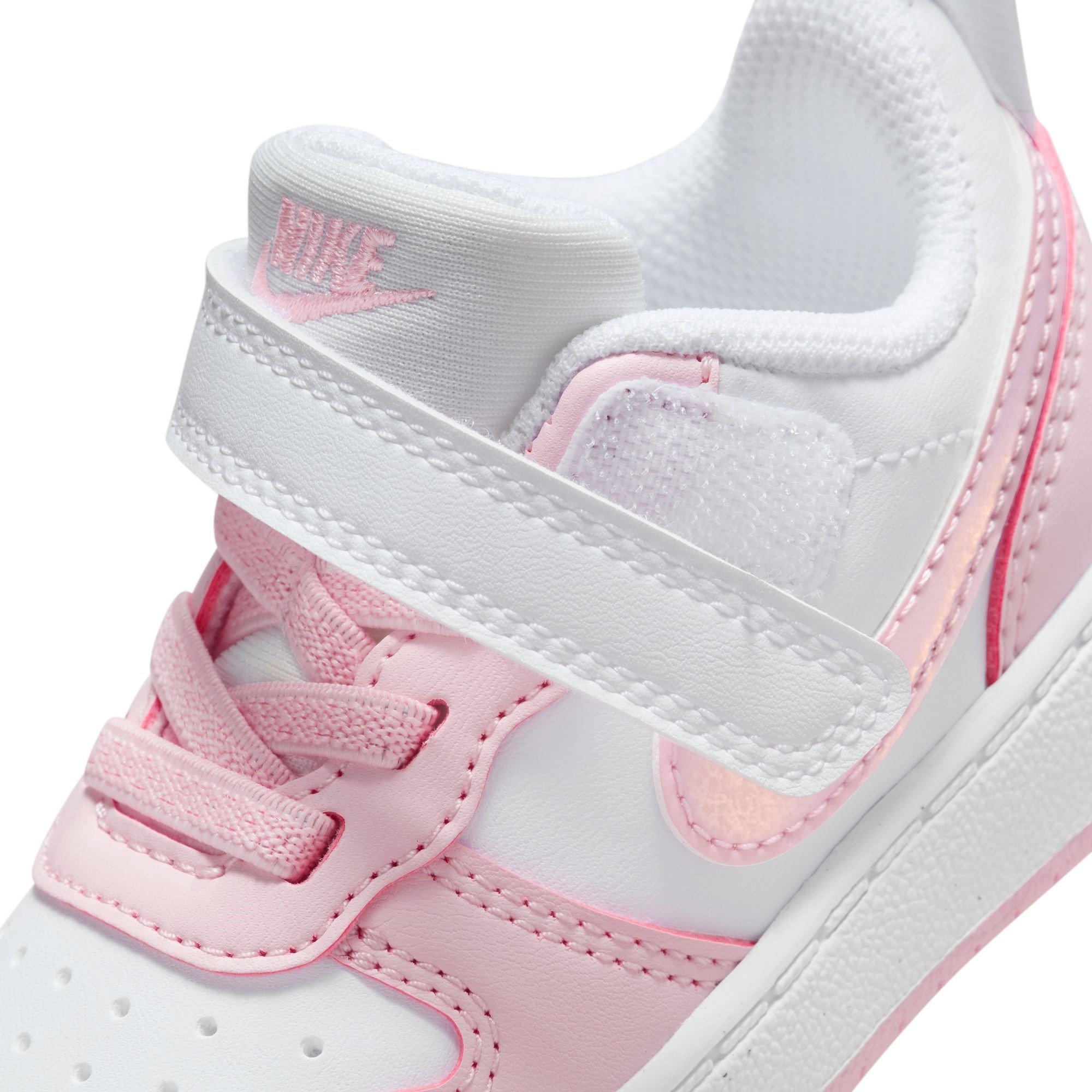 White/Pink Foam - Nike - Court Borough Low Recraft Infants Shoes - 8