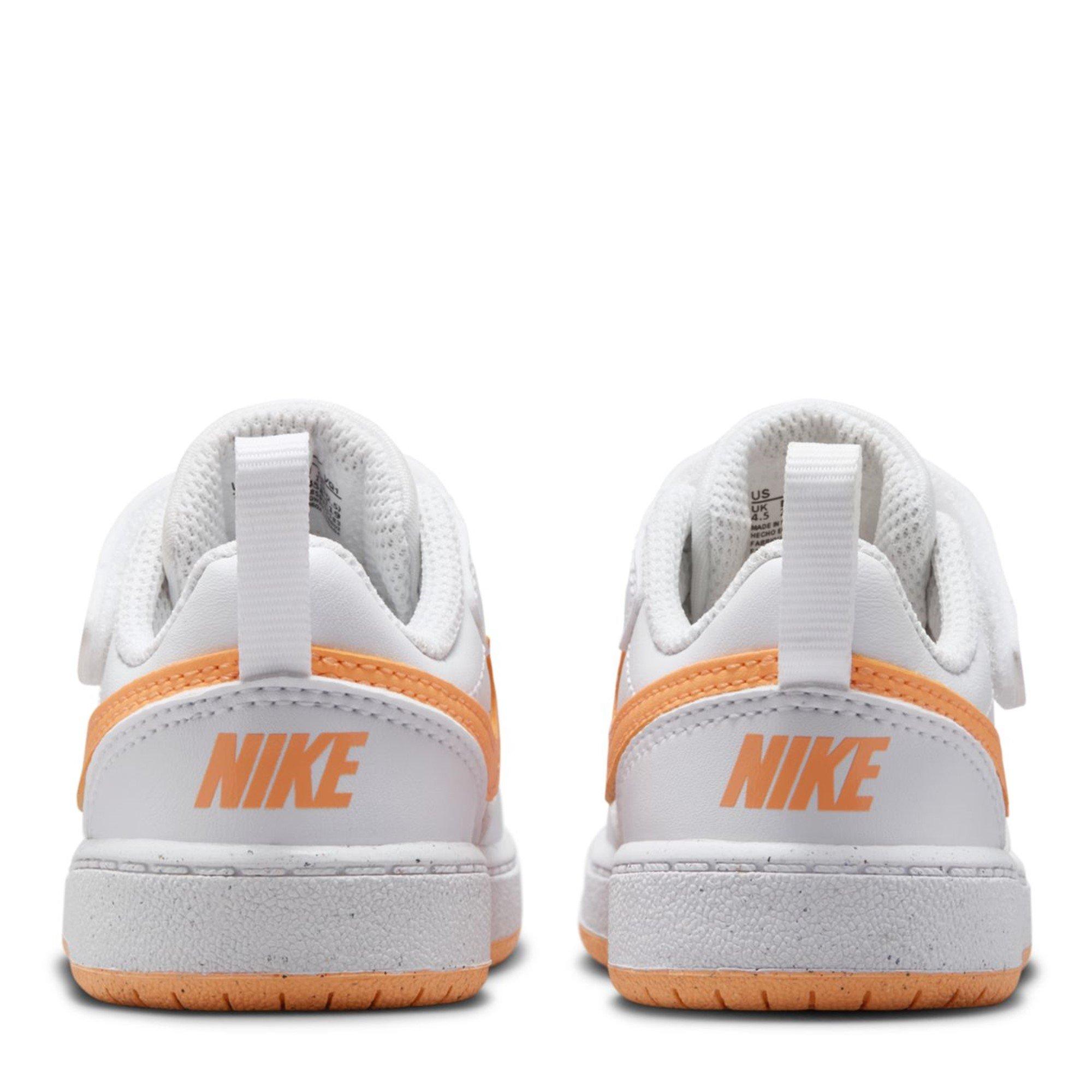 Wht/Peach Cream - Nike - Court Borough Low Recraft Infants Shoes - 6