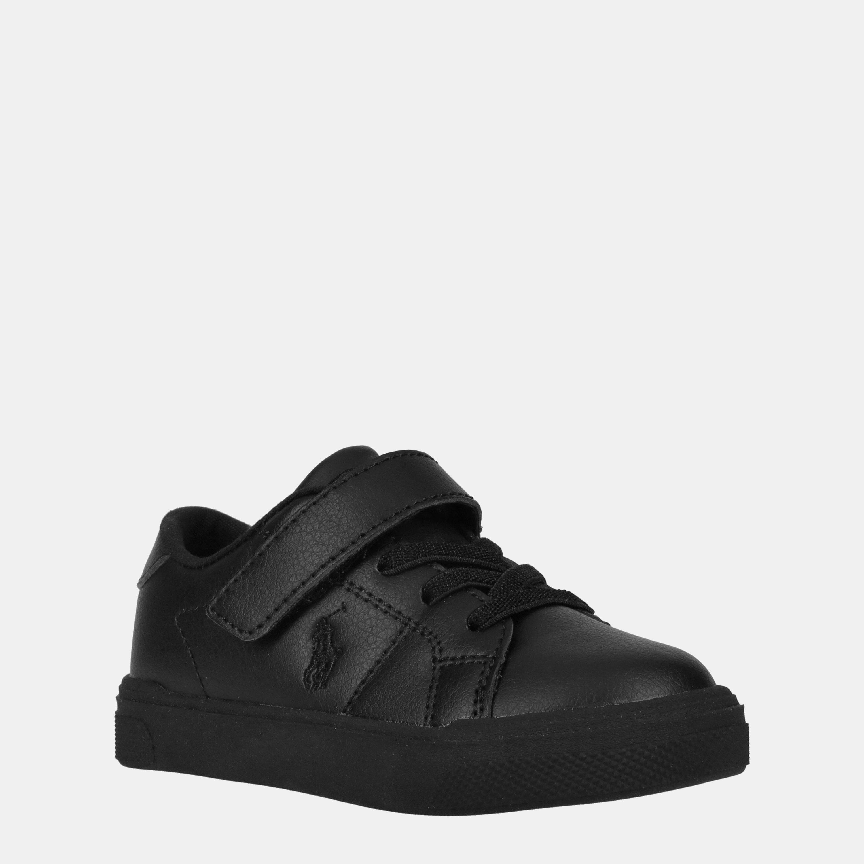 Polo Ralph Lauren  Triple Black Kids Sutton Low-Top Trainers - C10 (28)