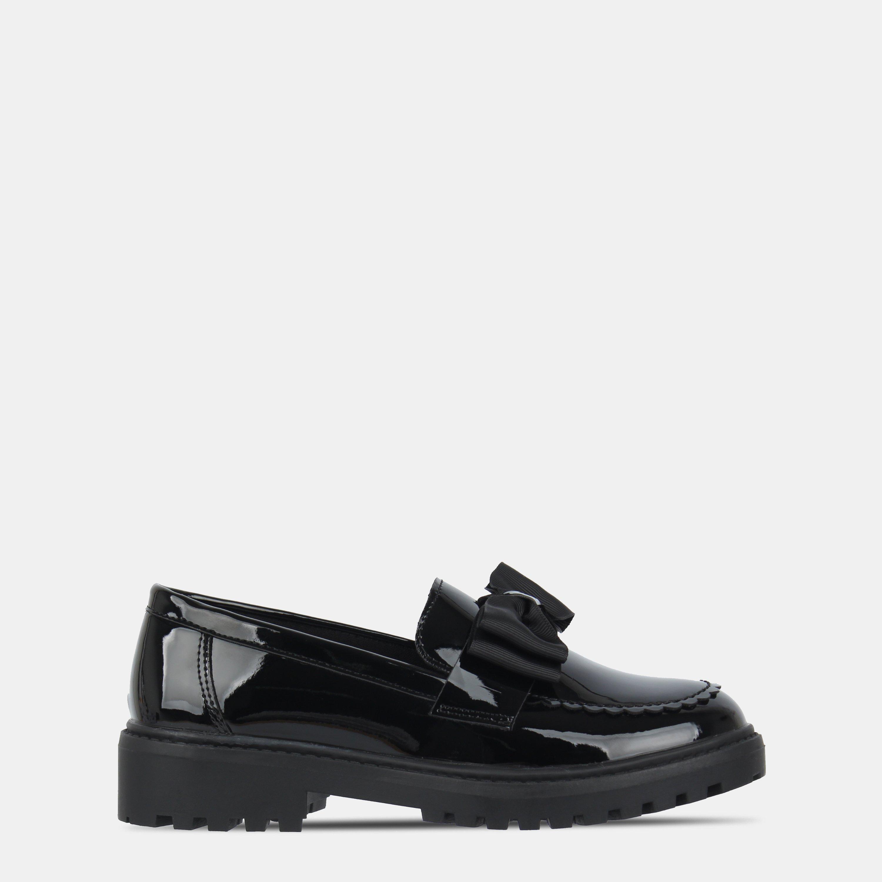 Crni lak. - Miso - Kids Bow Loafers - 1