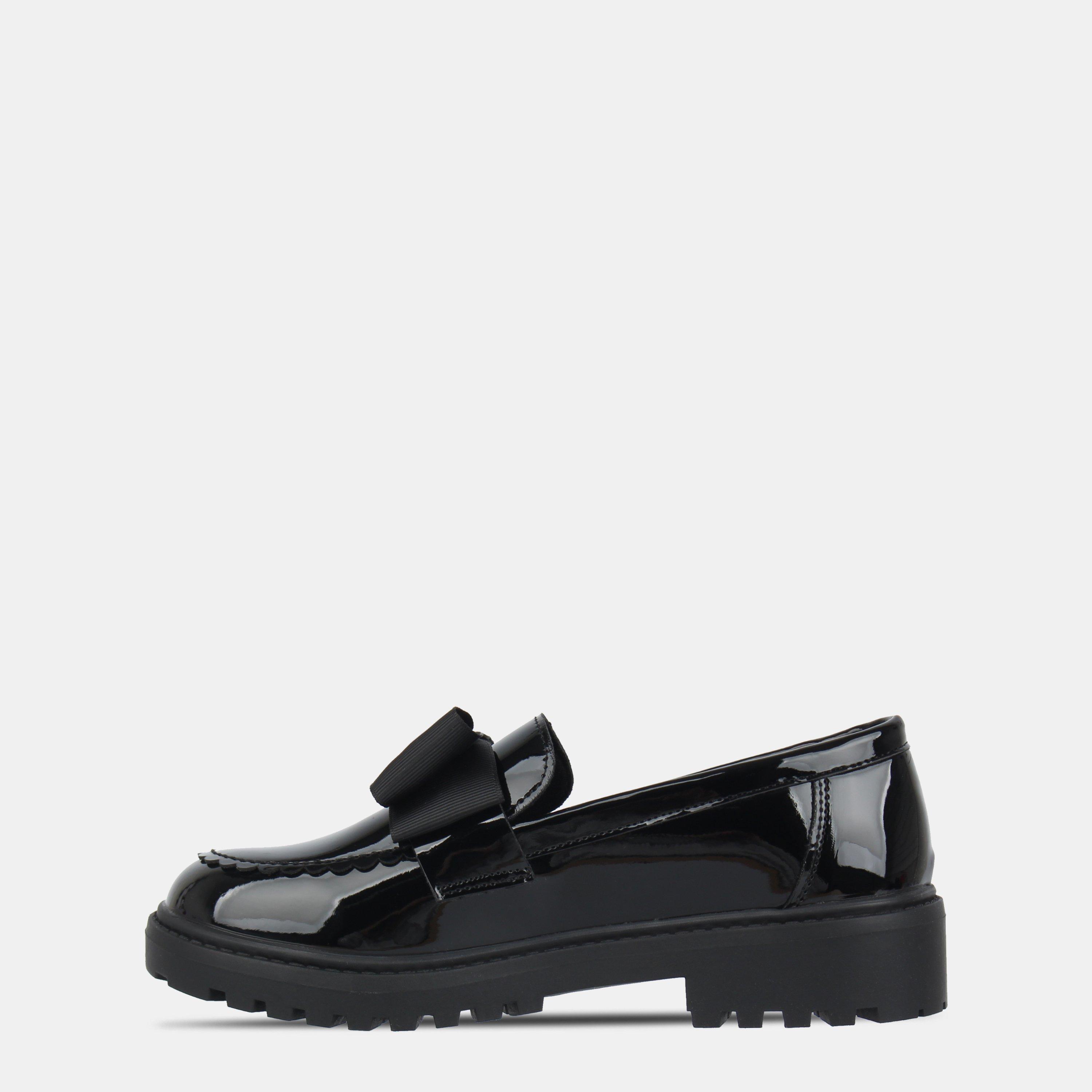 Crni lak. - Miso - Kids Bow Loafers - 2