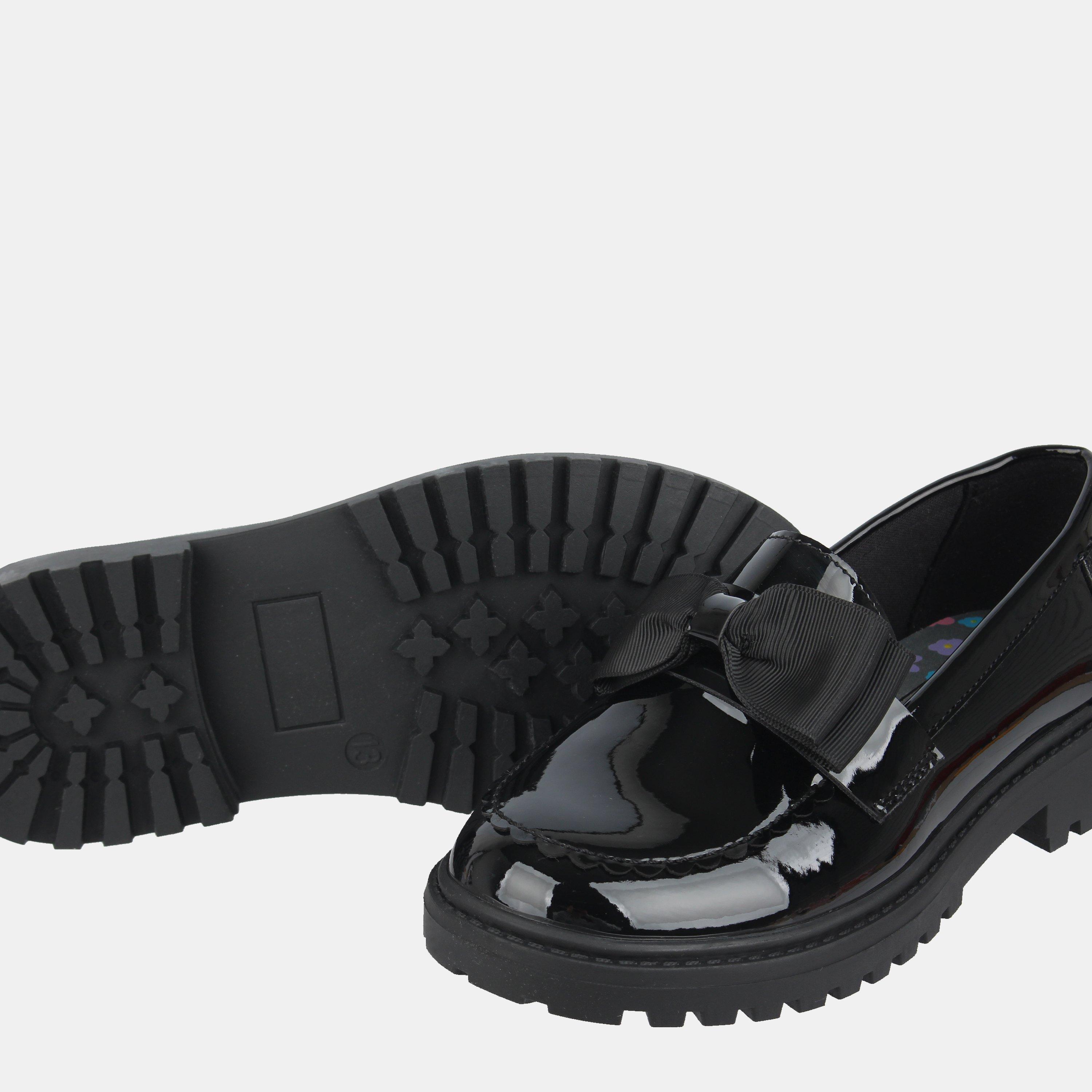 Crni lak. - Miso - Kids Bow Loafers - 3