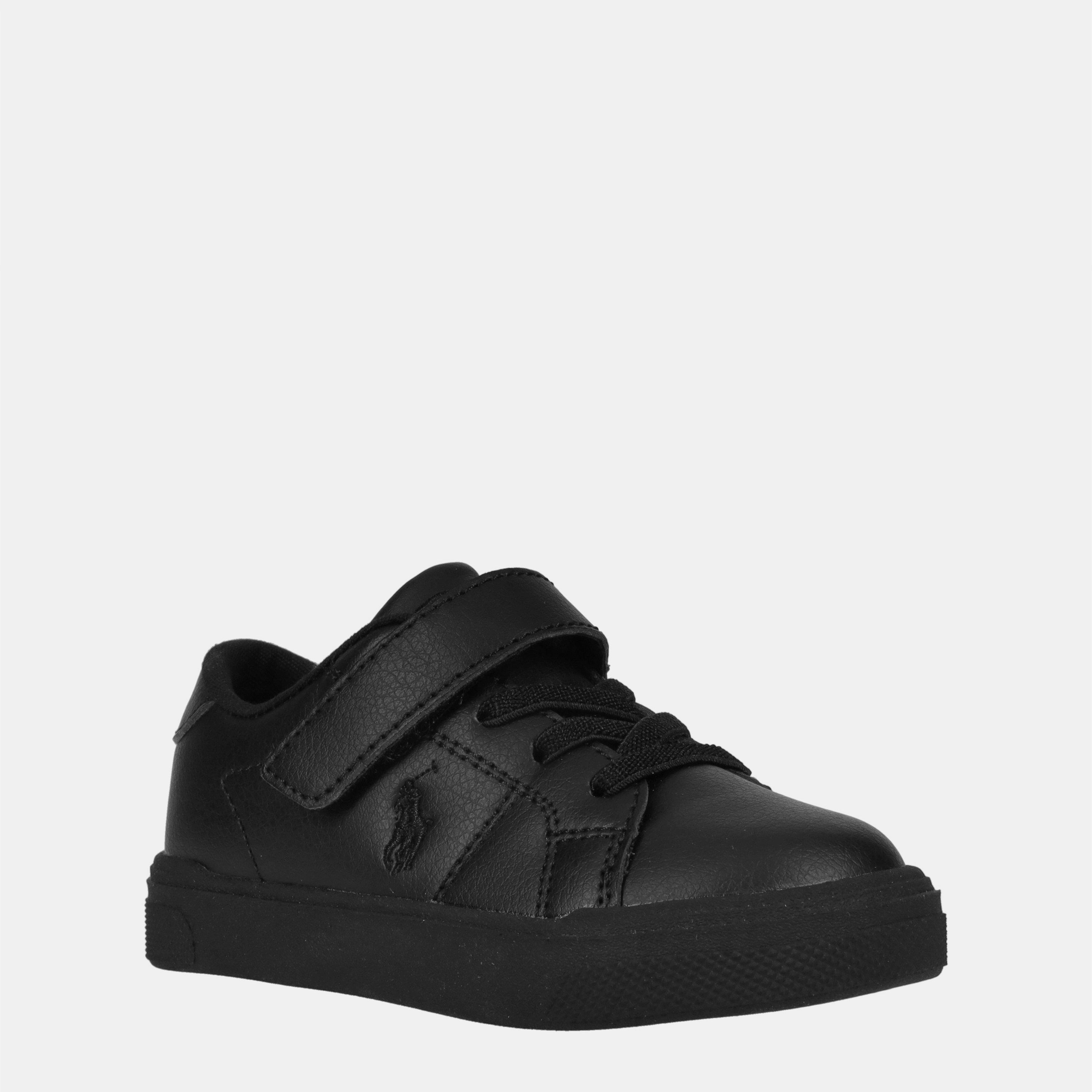 Polo Ralph Lauren  Triple Black Boys Sutton Low-Top Trainers - C5 (21.5)