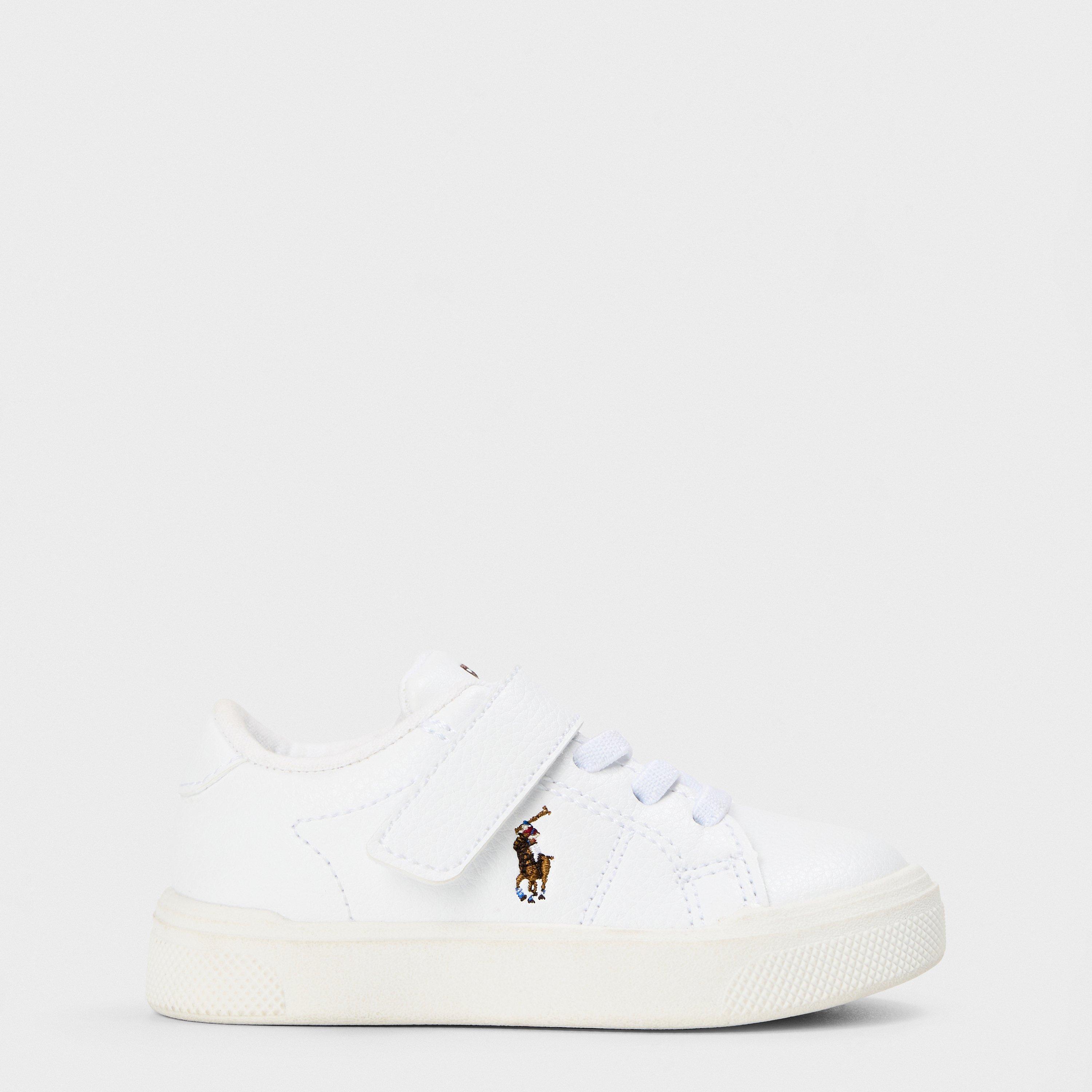 Polo Ralph Lauren  Boys Sutton Low-Top Trainers - White/ Pp - C3.5 (19)