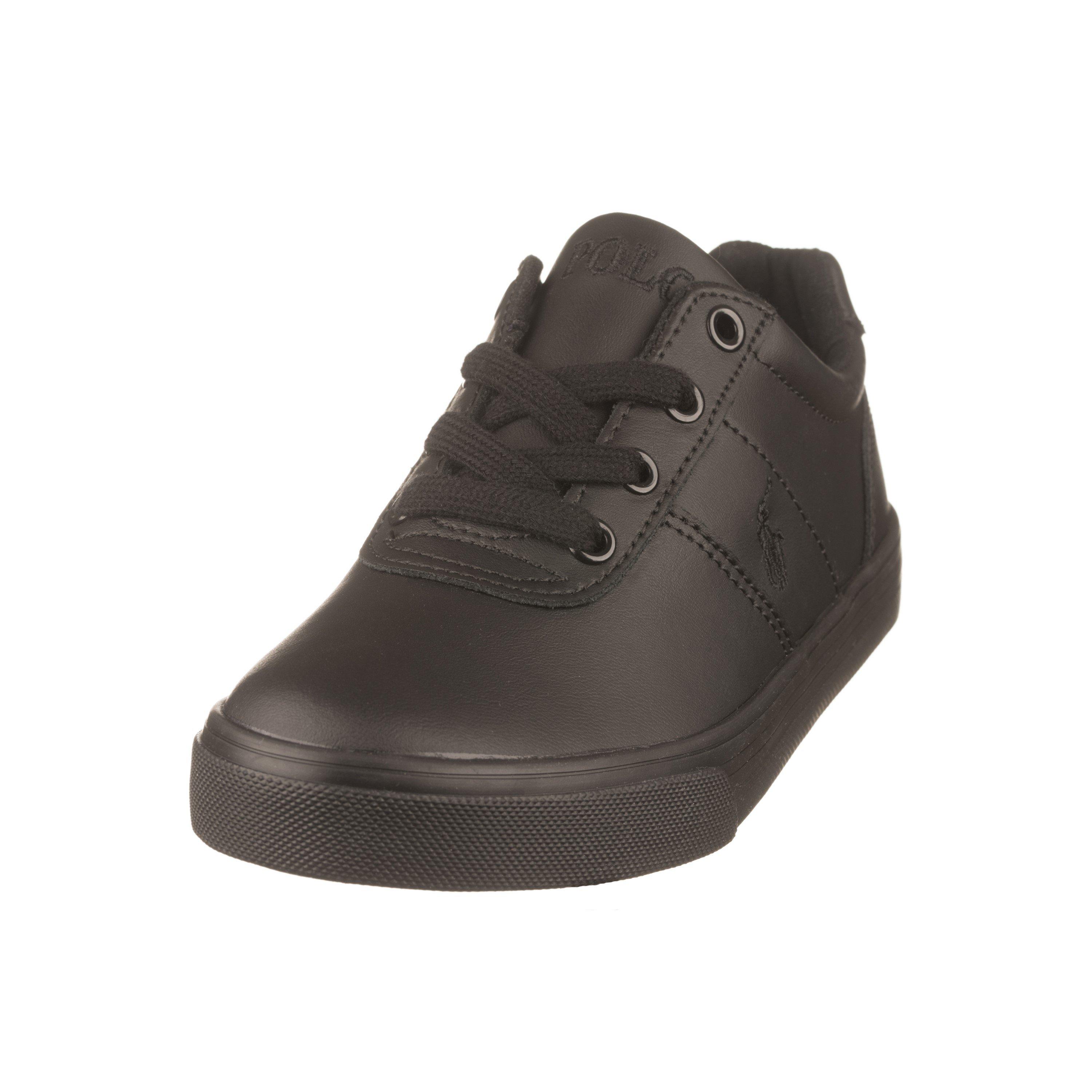 Polo Ralph Lauren Boys ' Hanford Low-Top Trainers - Triple Black - C13 (31)