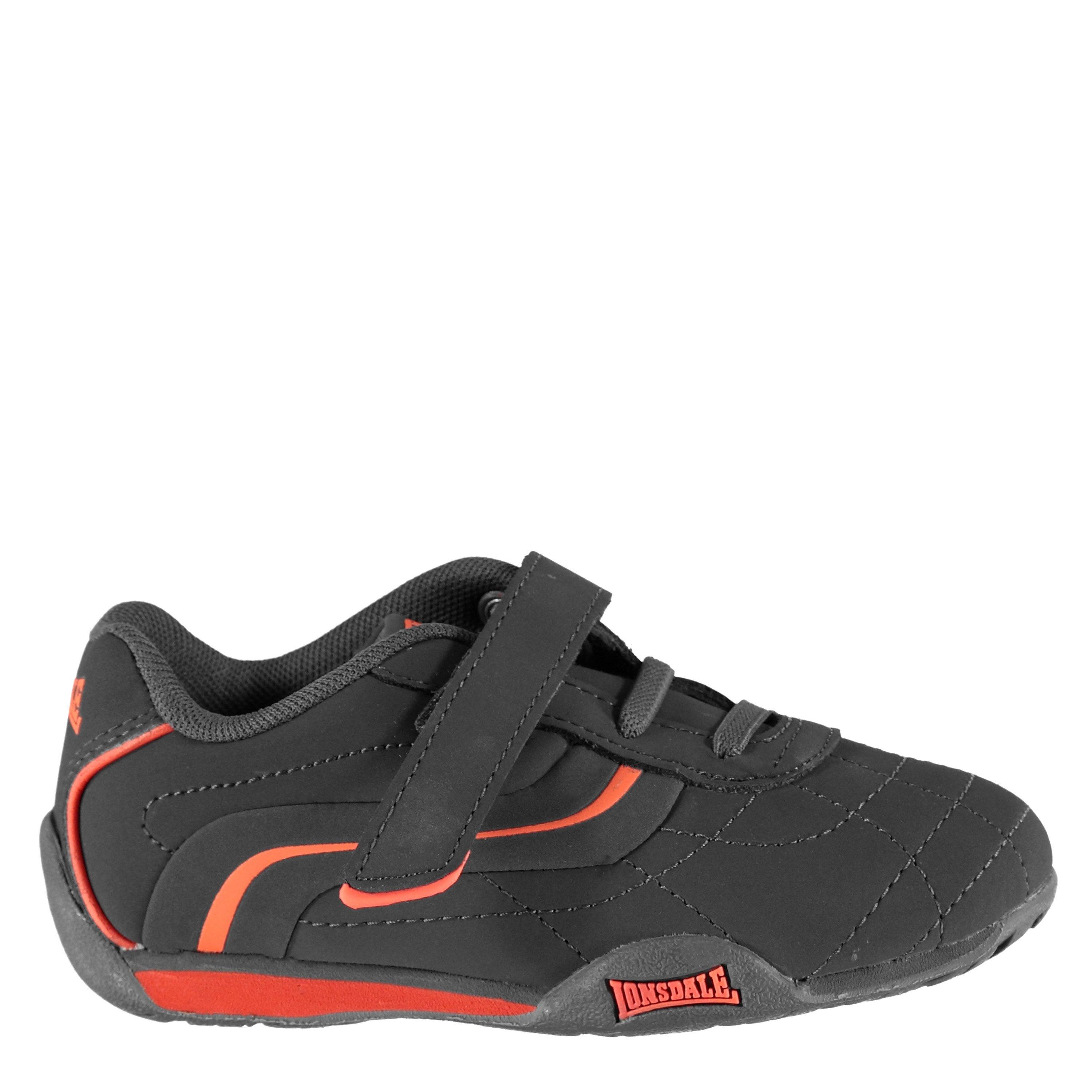 Lonsdale  Camden Infants Trainers - Charcoal/Orange - C5 (22)