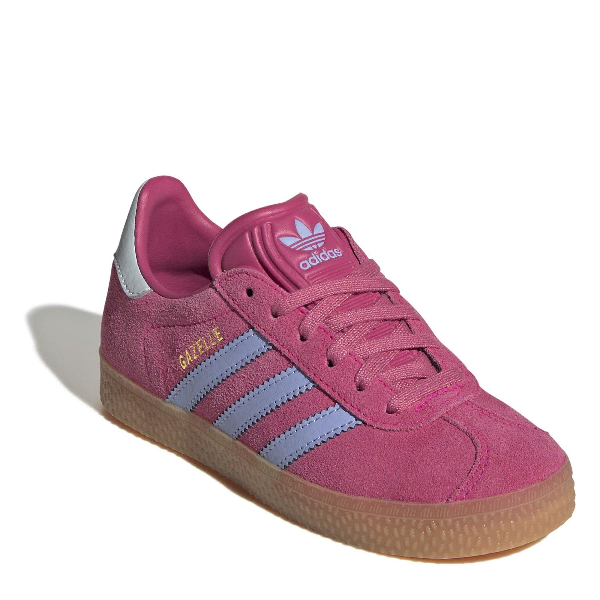 Pink/Blue Spark - adidas Originals - Gazelle Shoes Childrens - 3