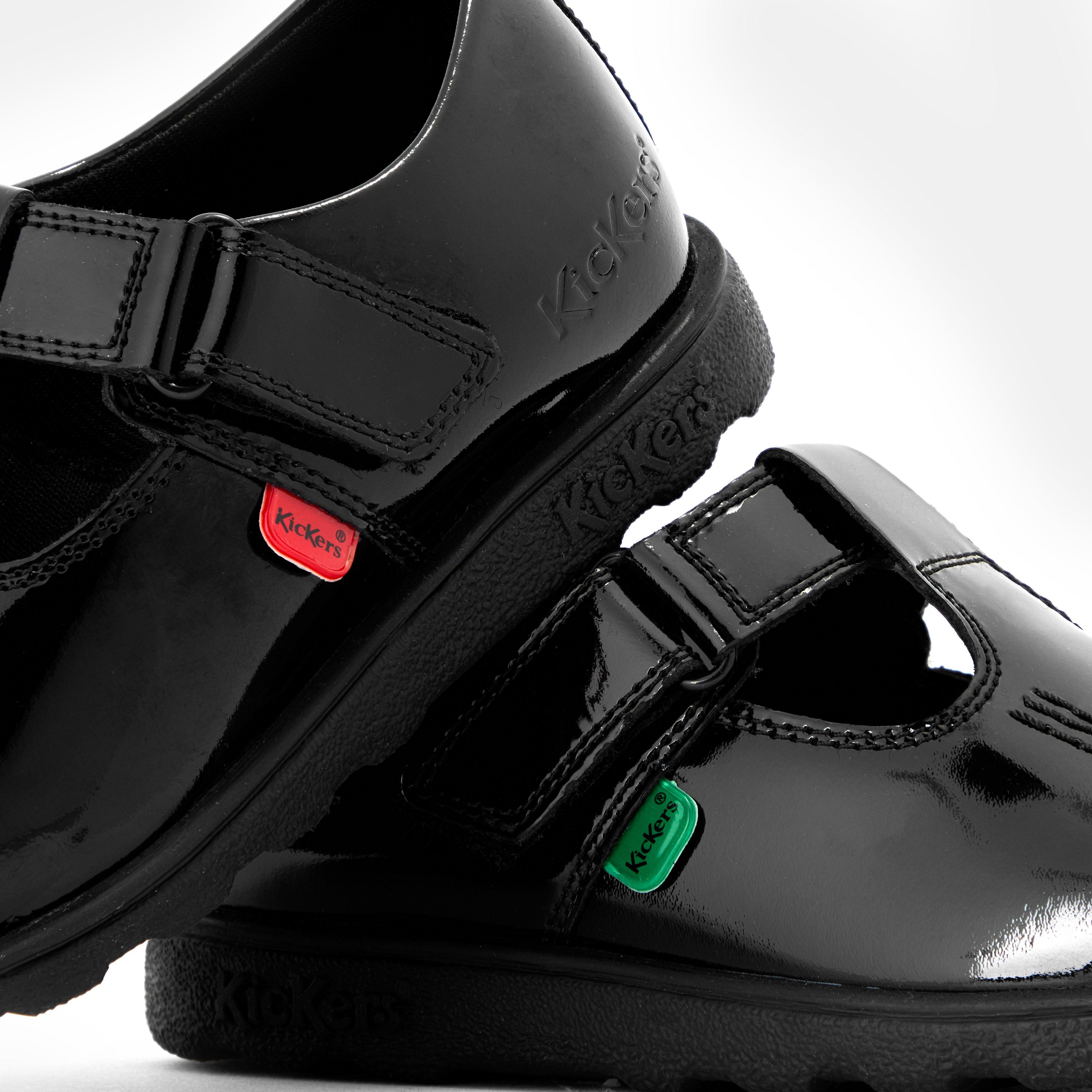 Black - Kickers - Kids' Fragma T-Bar Moc Toe Formal Shoes - 3