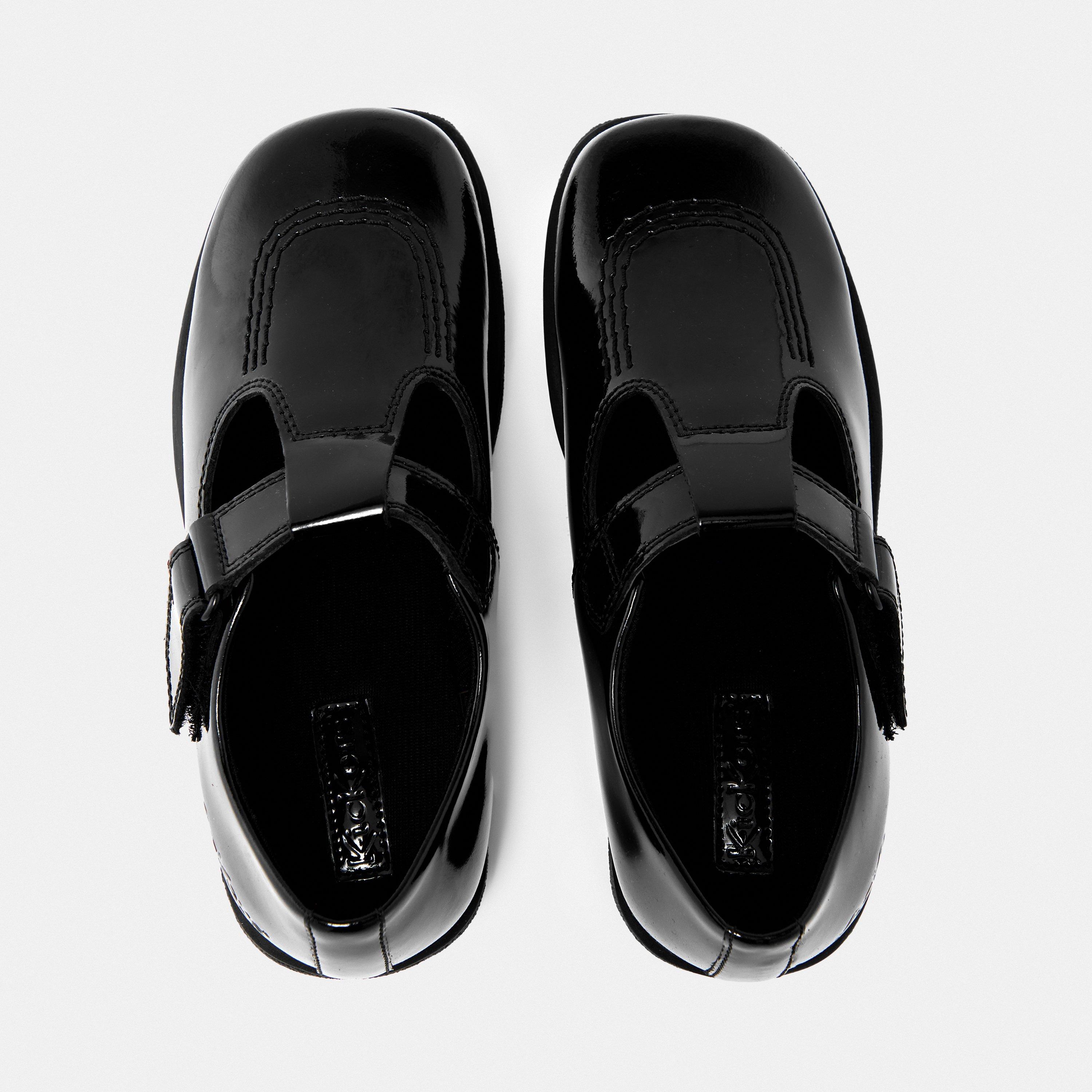 Black - Kickers - Kids' Fragma T-Bar Moc Toe Formal Shoes - 4