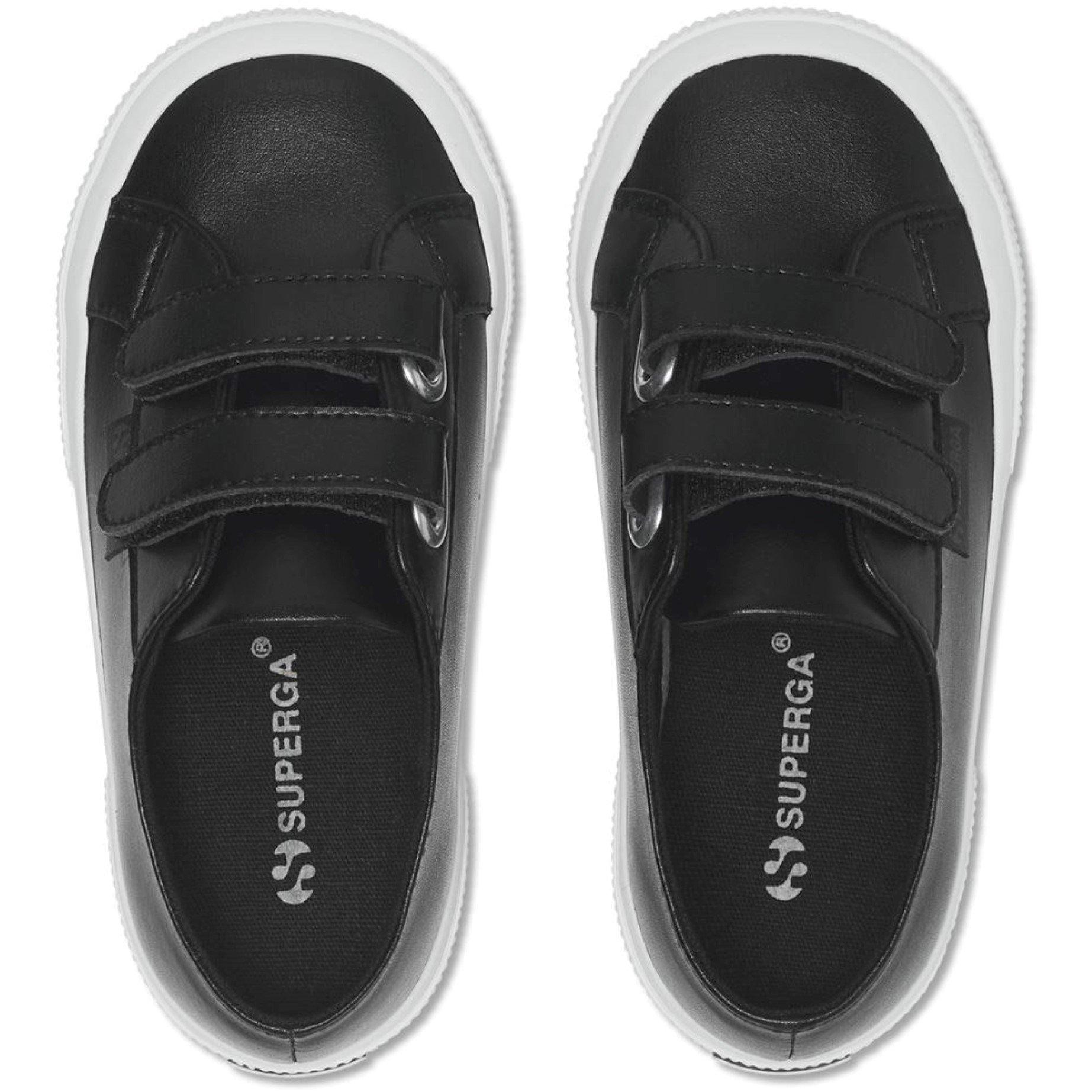 Zwart Wit - Superga - 2750 Straps Low Trainers Childrens - 5