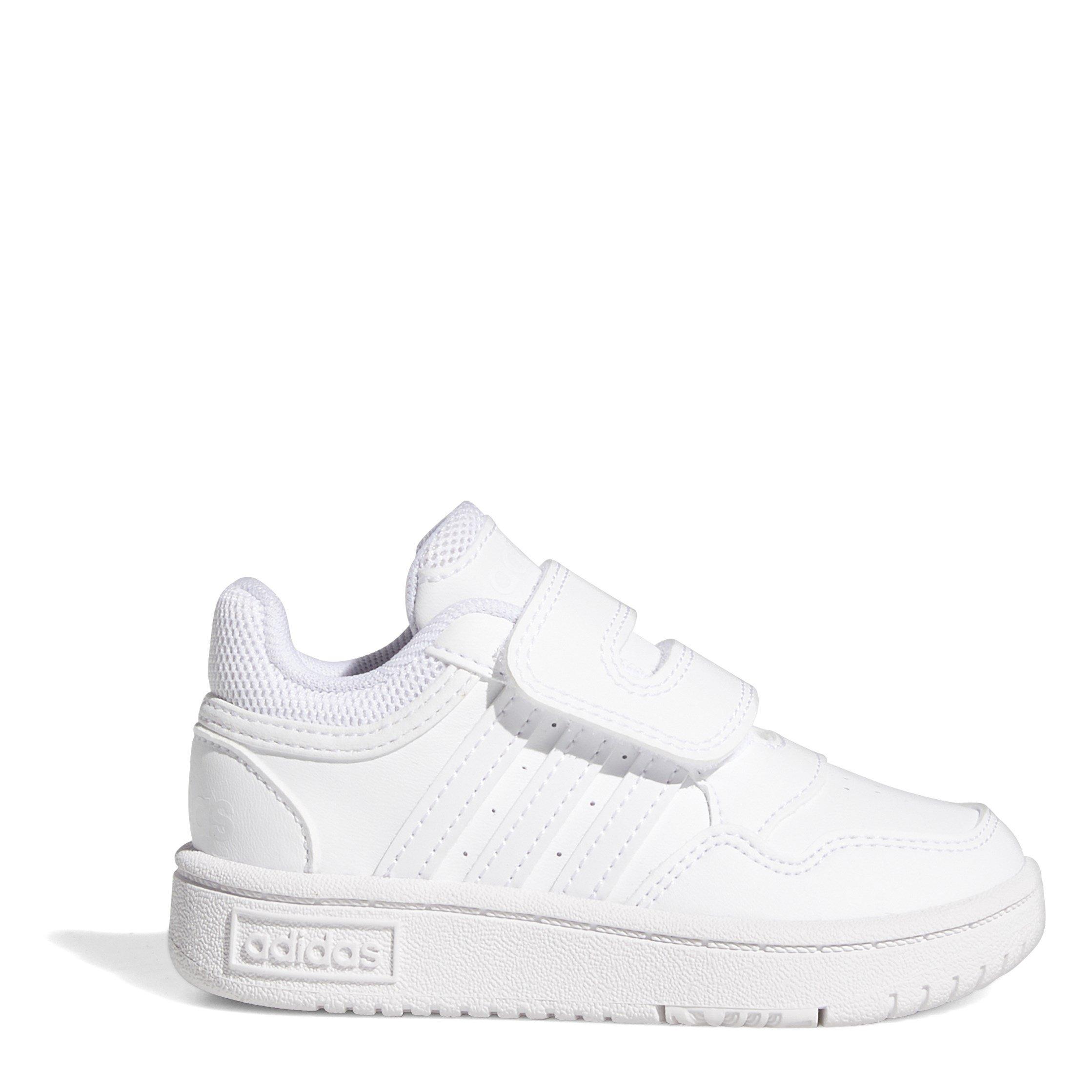 Wit/Wit - adidas - Hoops Court Infant Boys Trainers - 1