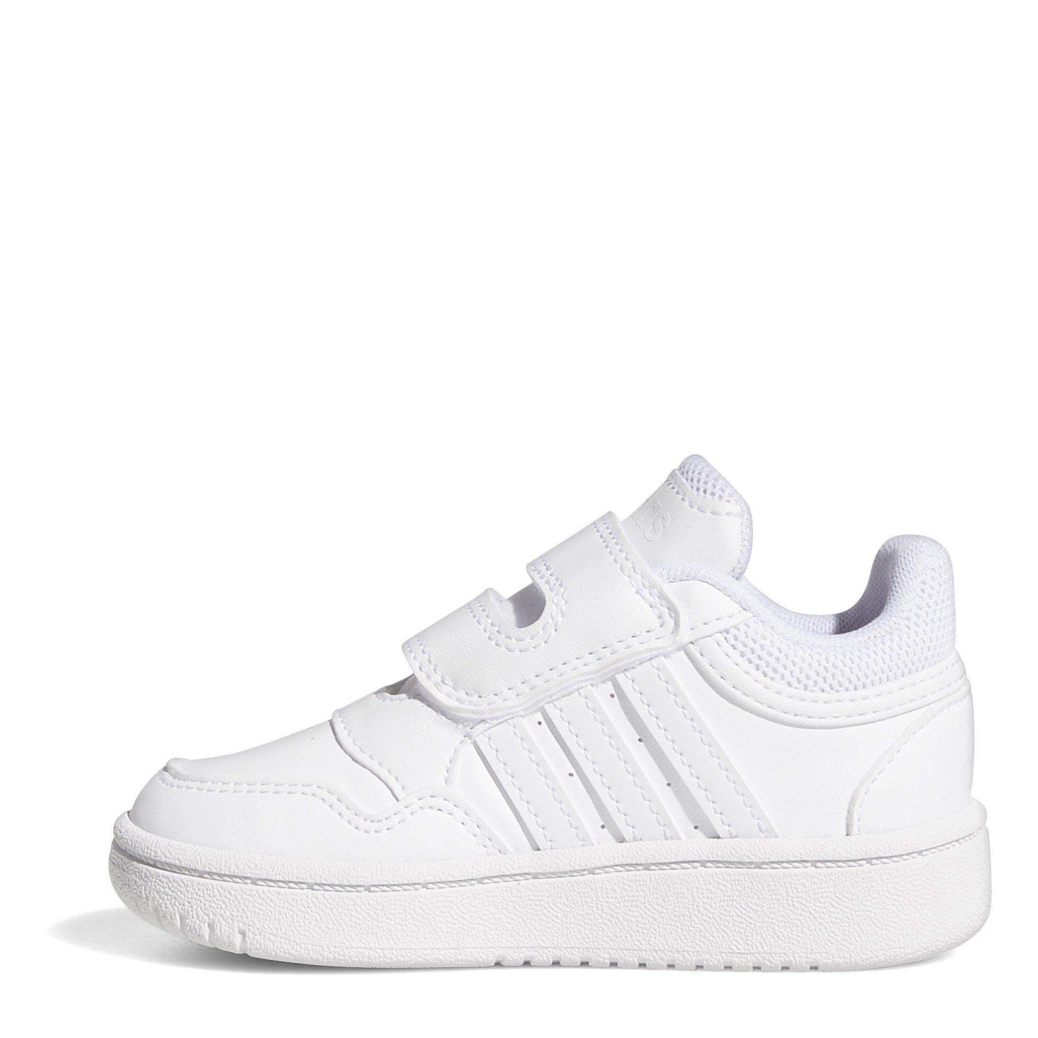 Wit/Wit - adidas - Hoops Court Infant Boys Trainers - 2