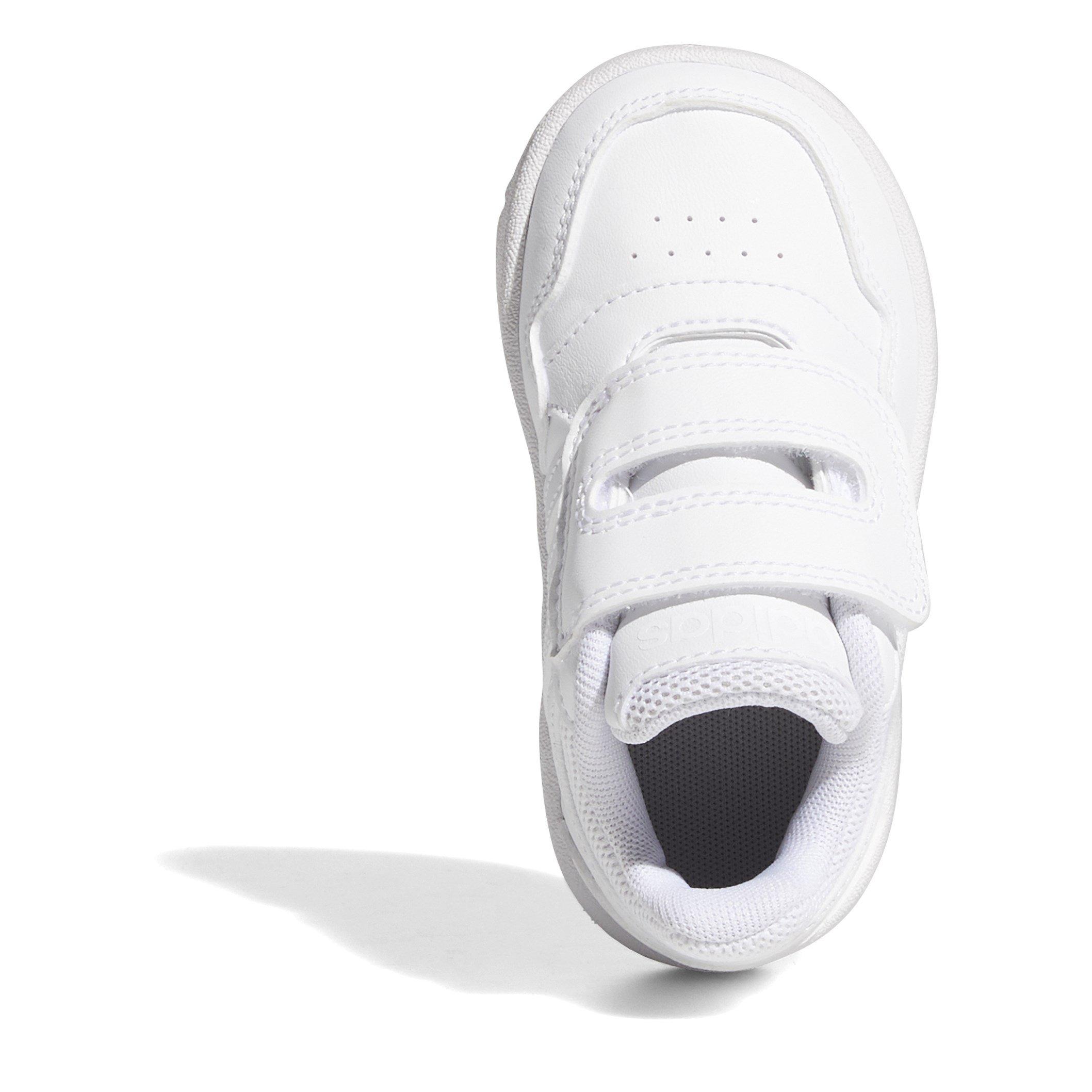 Wit/Wit - adidas - Hoops Court Infant Boys Trainers - 5